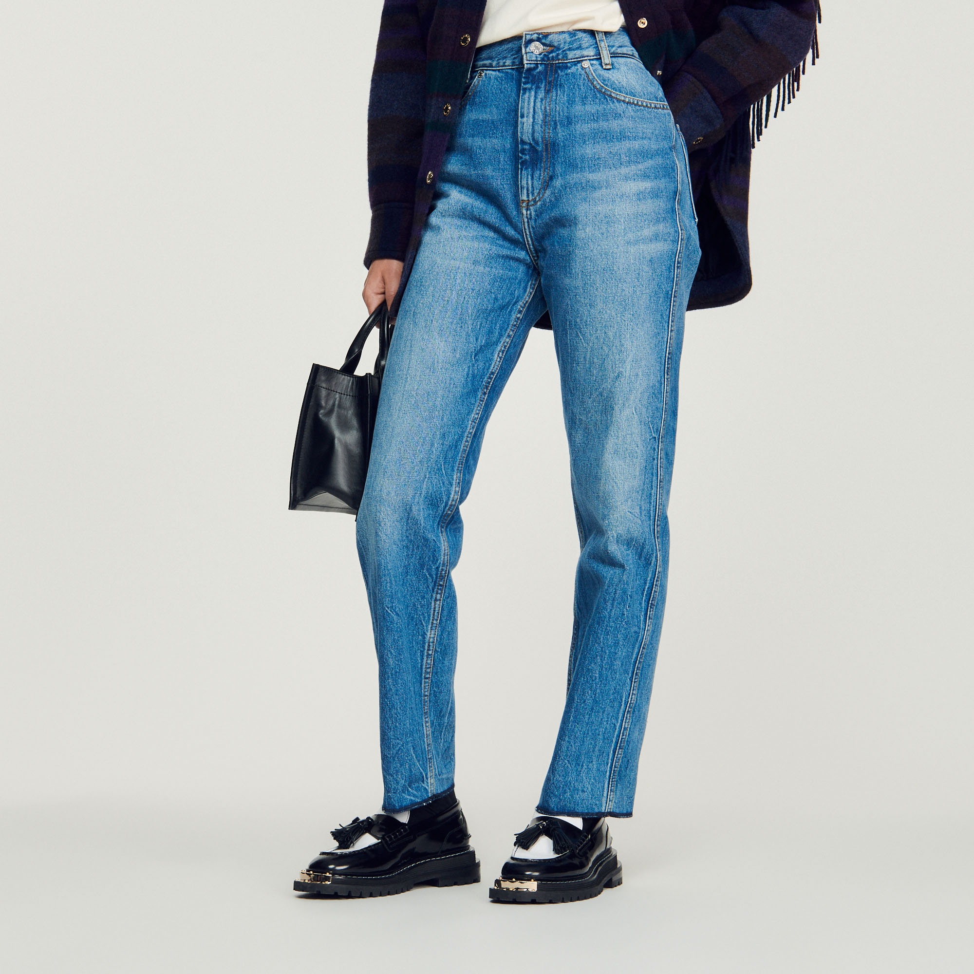 Faded straight-leg jeans - 5