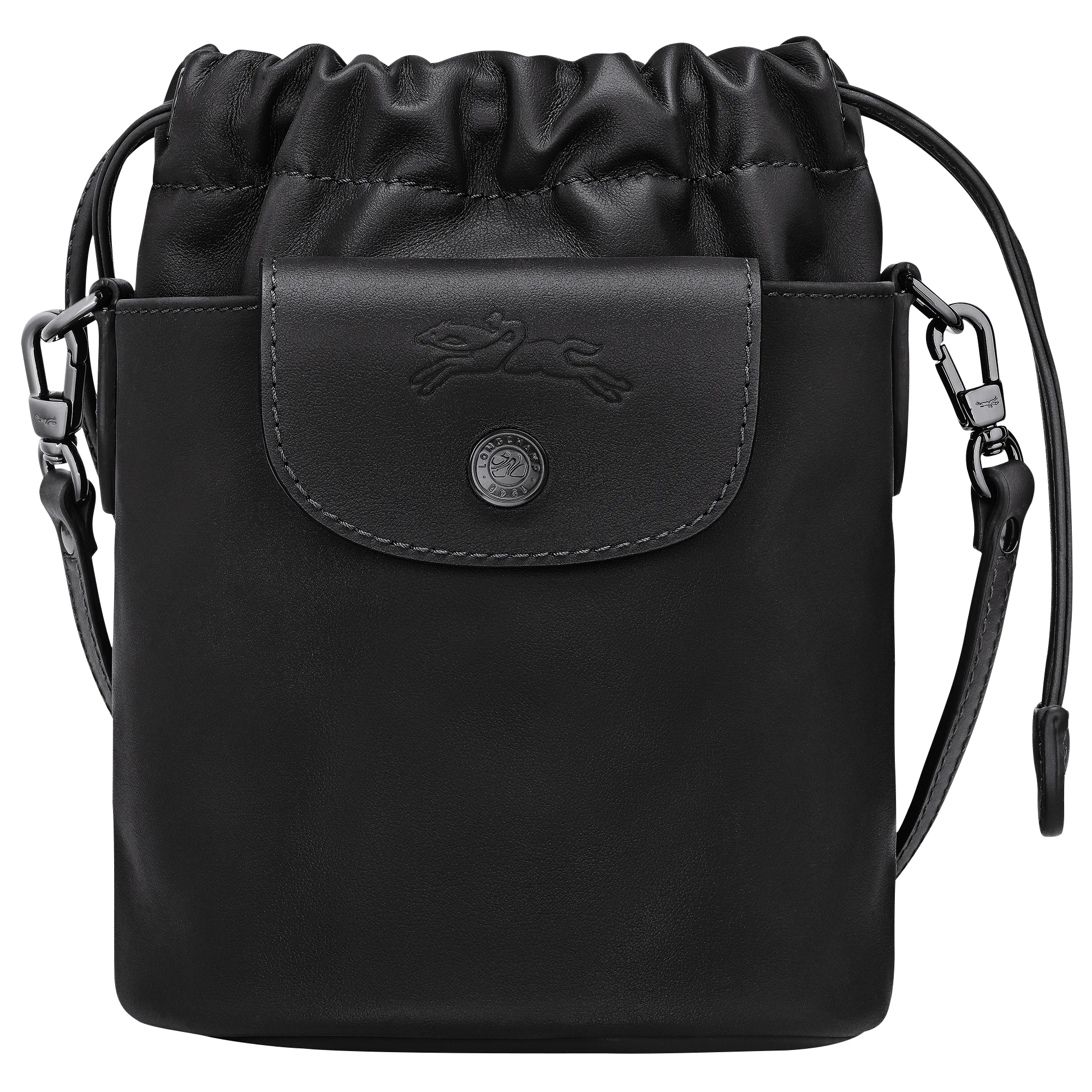 Le Pliage Xtra XS Bucket bag Black - Leather - 1