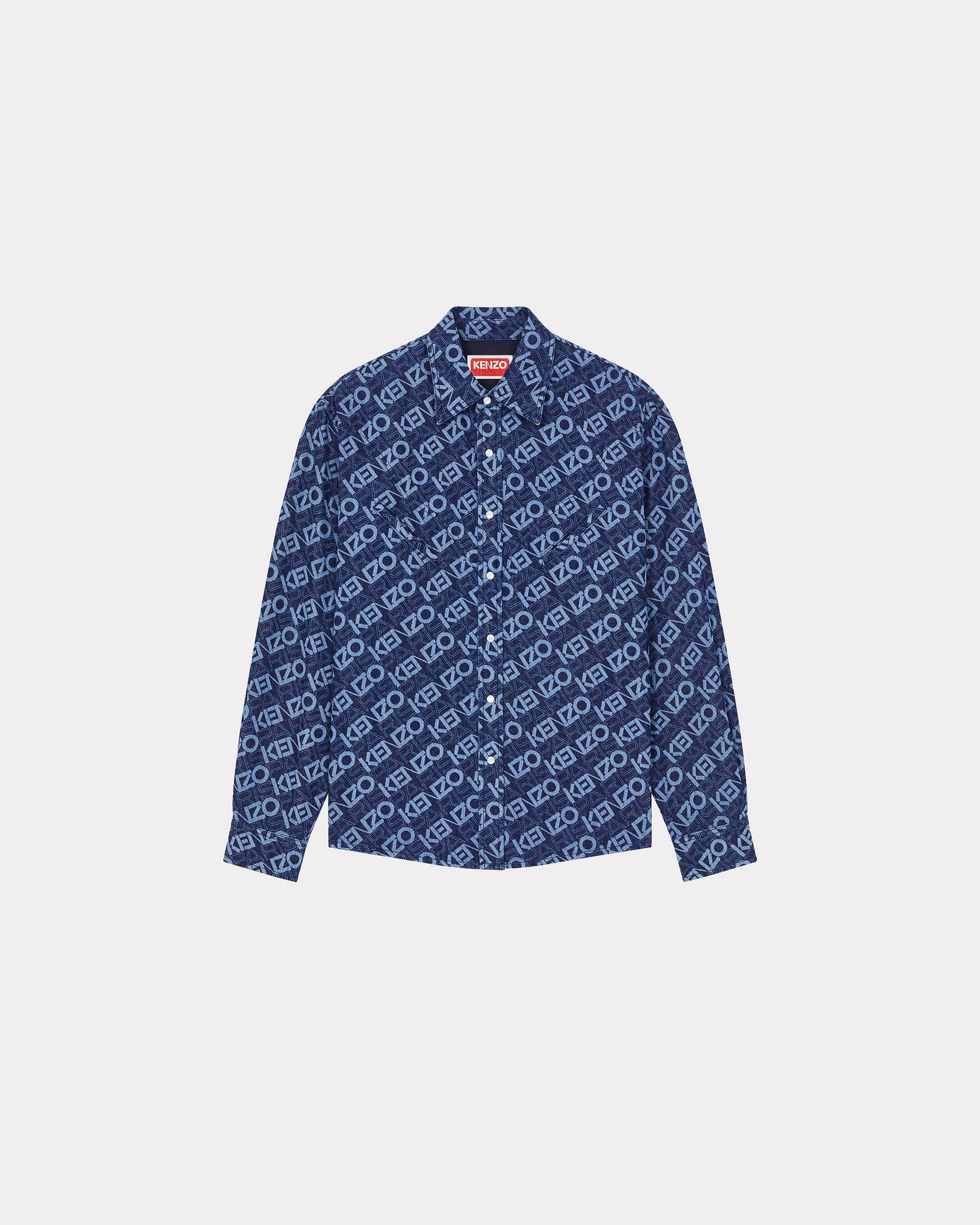 Monogram denim cowboy shirt - 1