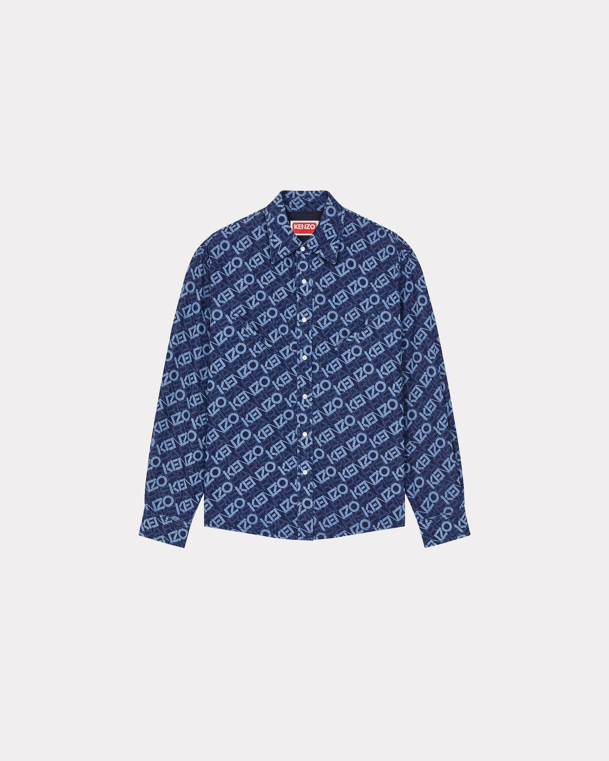 Monogram denim cowboy shirt - 1