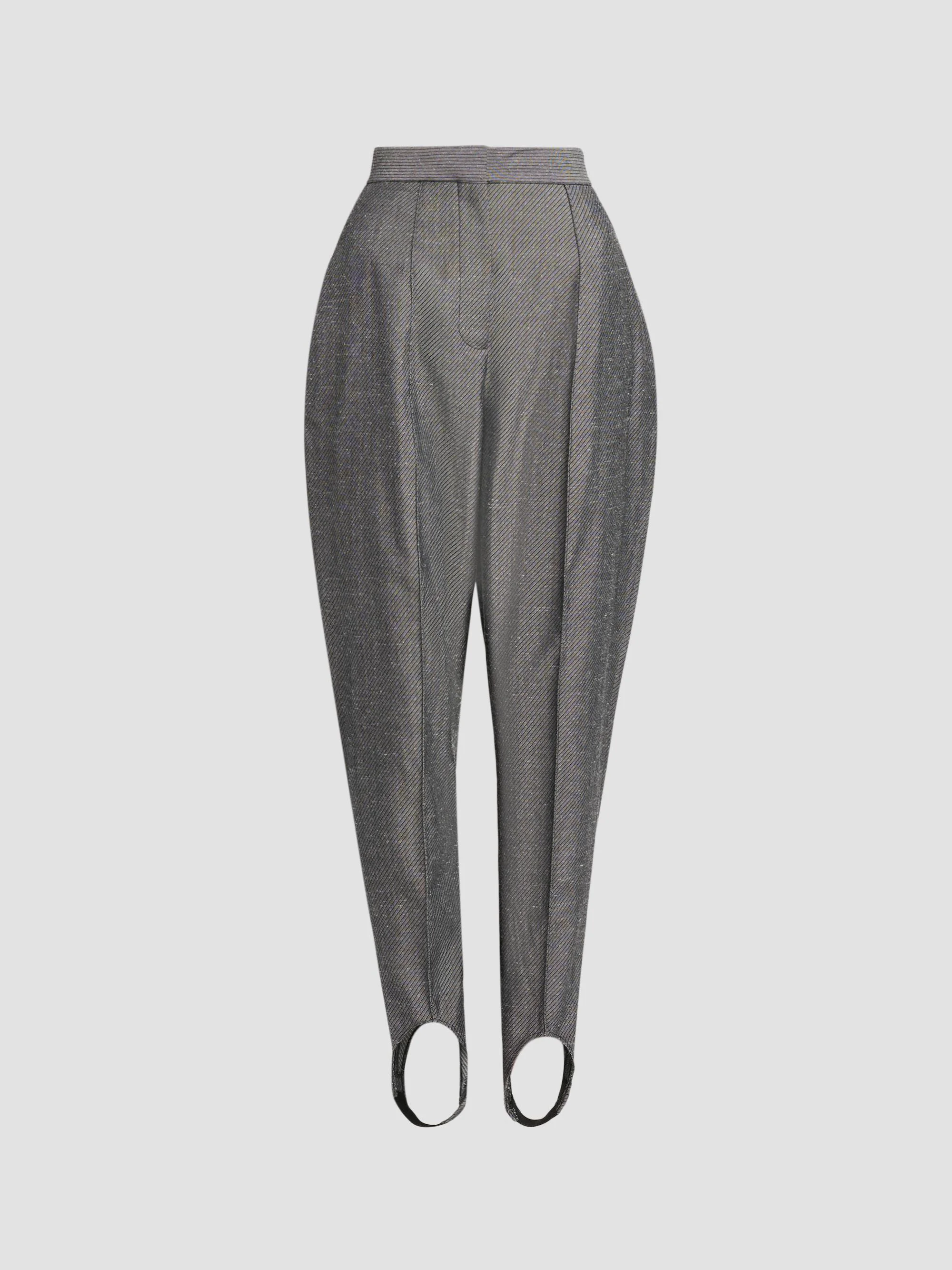 Women's Twill Stirrup Pants - Grey - 1