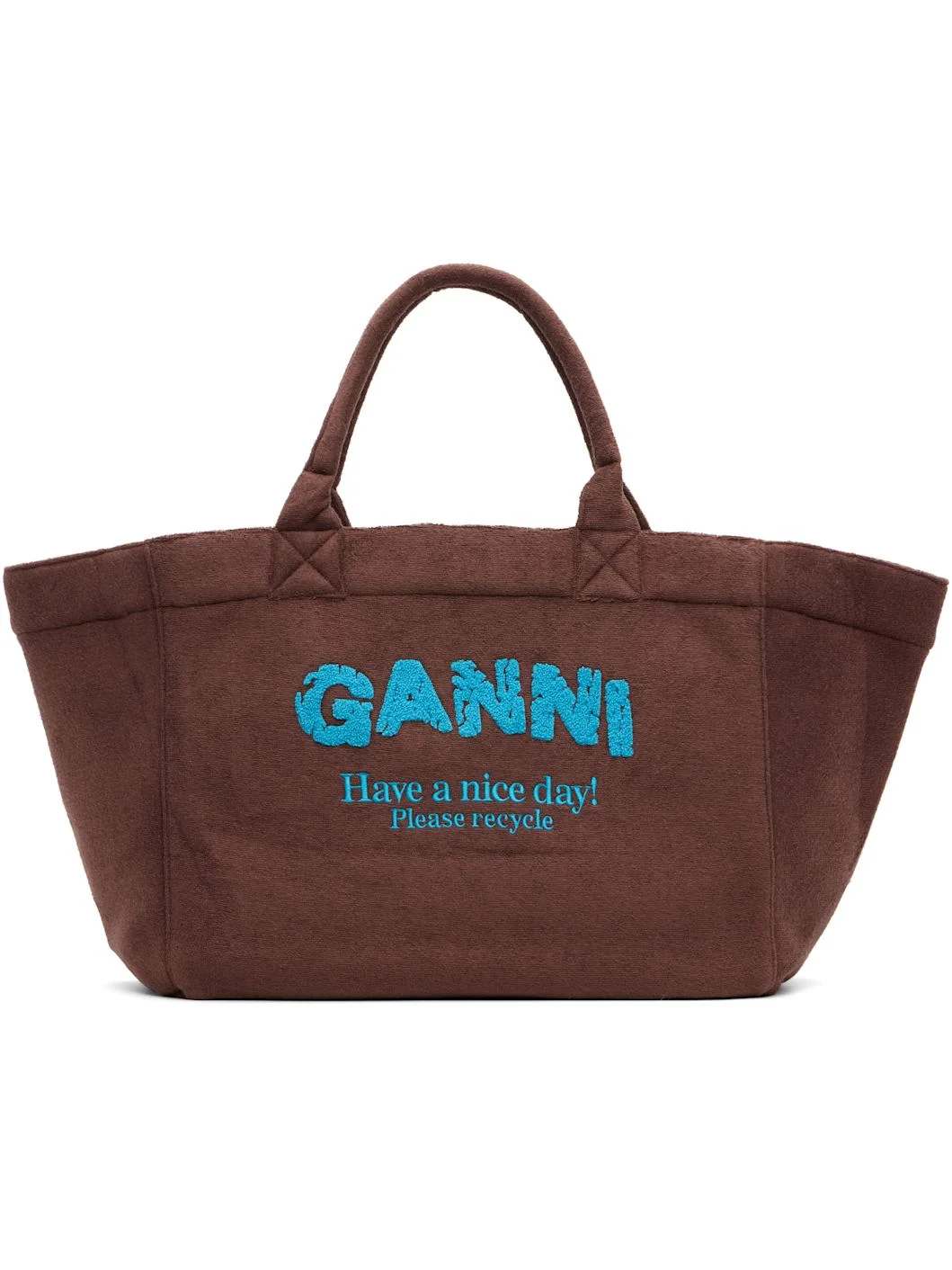 Brown & Blue Reversible XXL Tote - 1