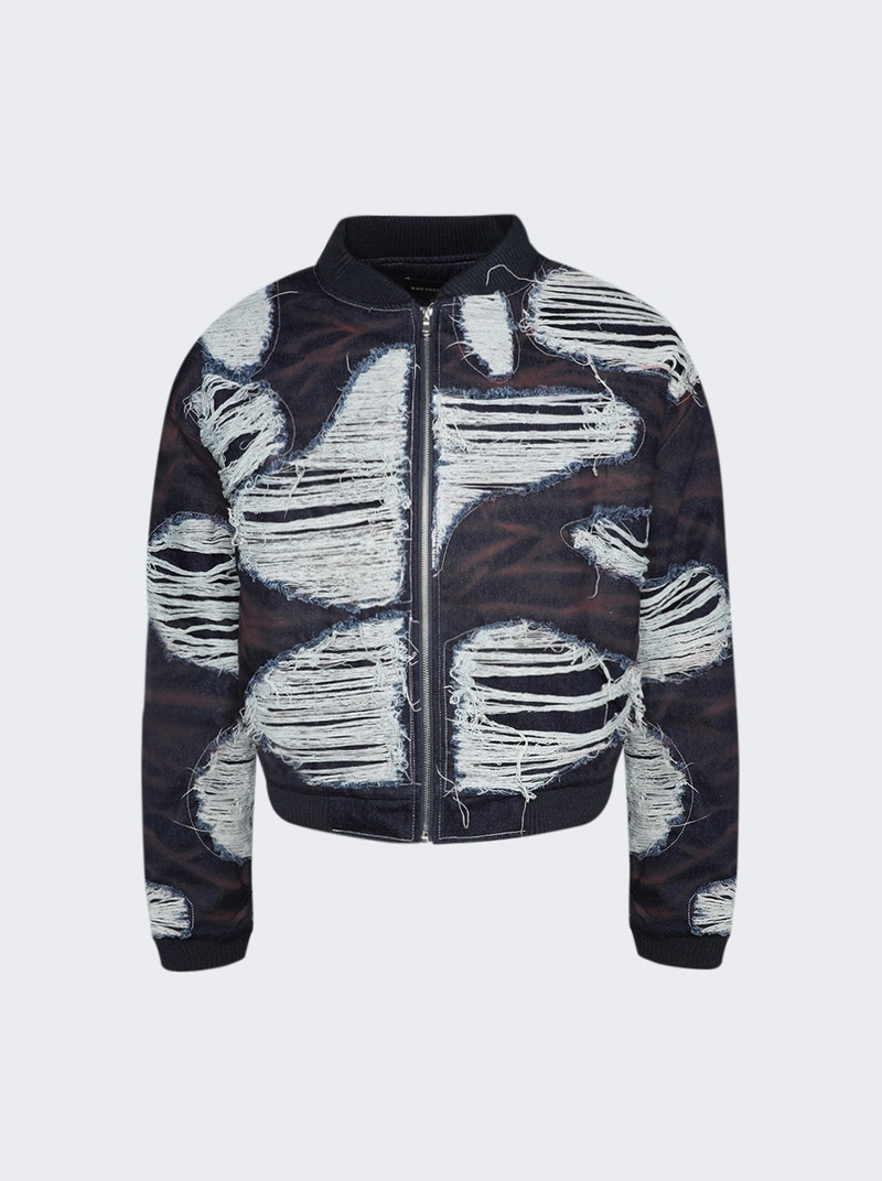 Indy Wash Bomber Indigo 1