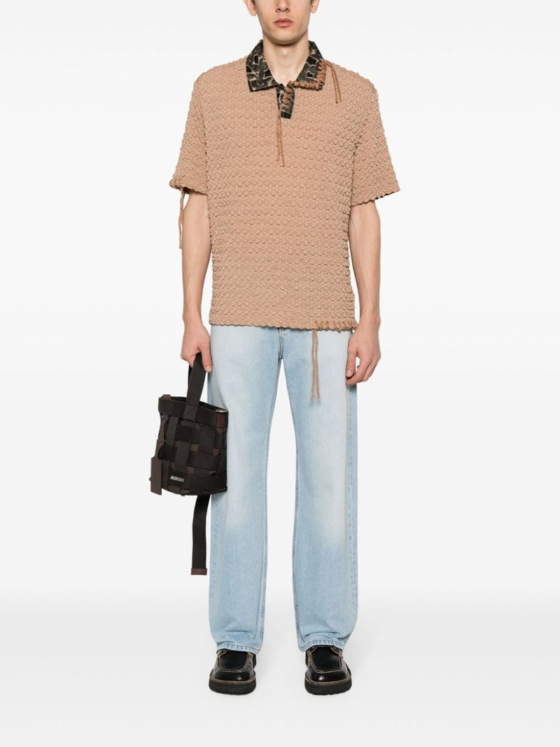 Andersson Bell Sapa bubble-knit polo shirt outlook