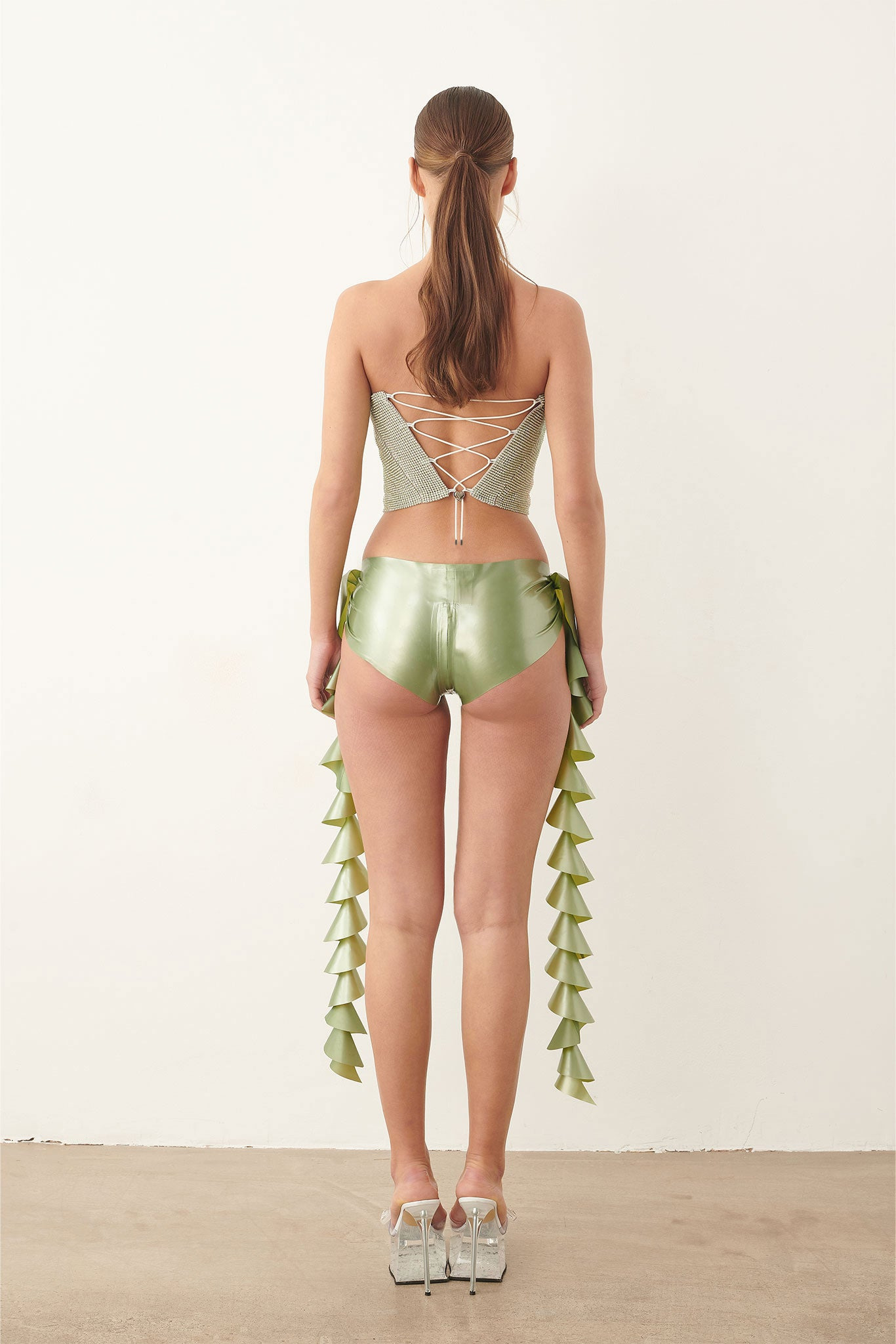 ROSALYN TOP IN METALLIC CHAINMAIL TREASURE - 3
