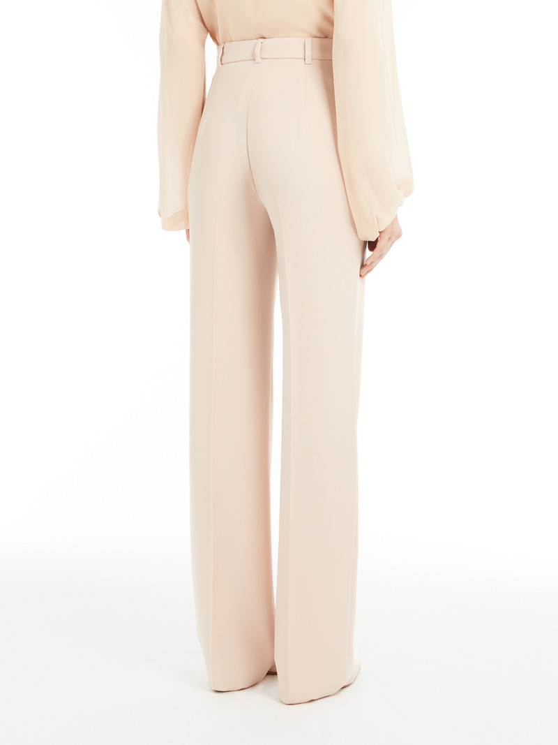 QUASAR Straight-fit wool satin trousers 4