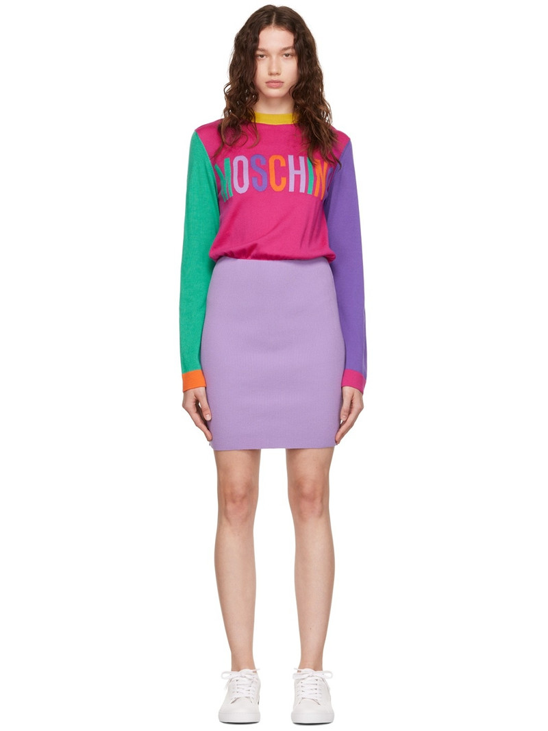 Pink Color Block Minidress 1