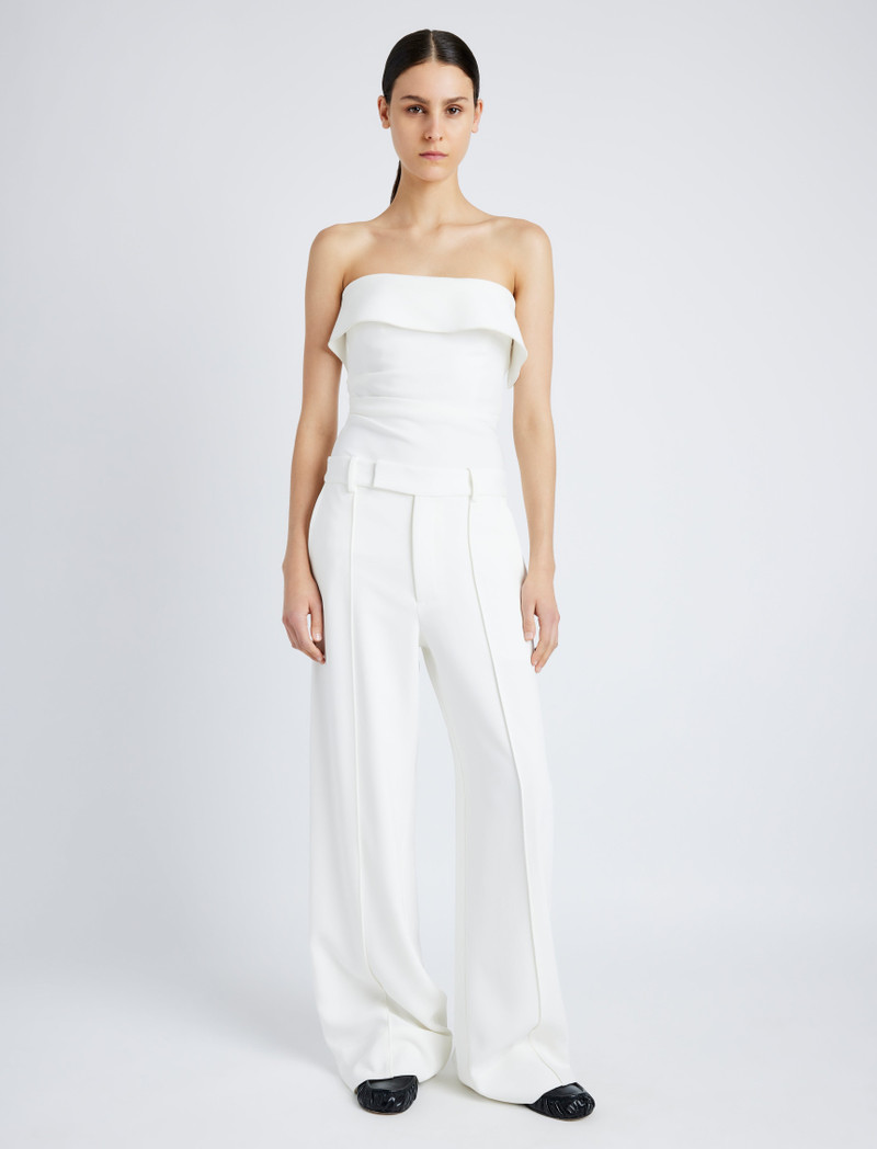 Proenza Schouler Felicity Top in Matte Viscose Crepe outlook