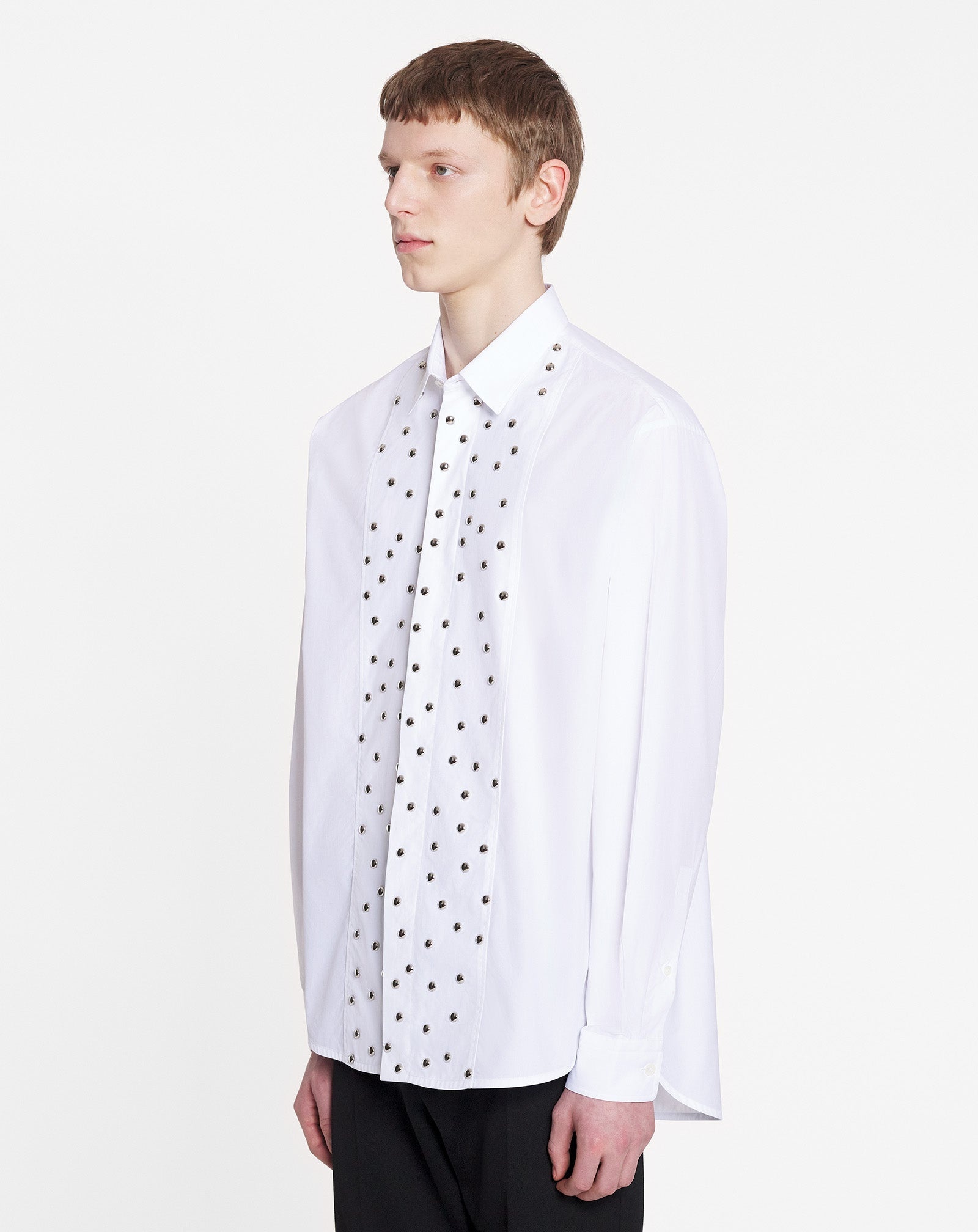 LOOSE-FIT STUDDED BIB SHIRT - 3