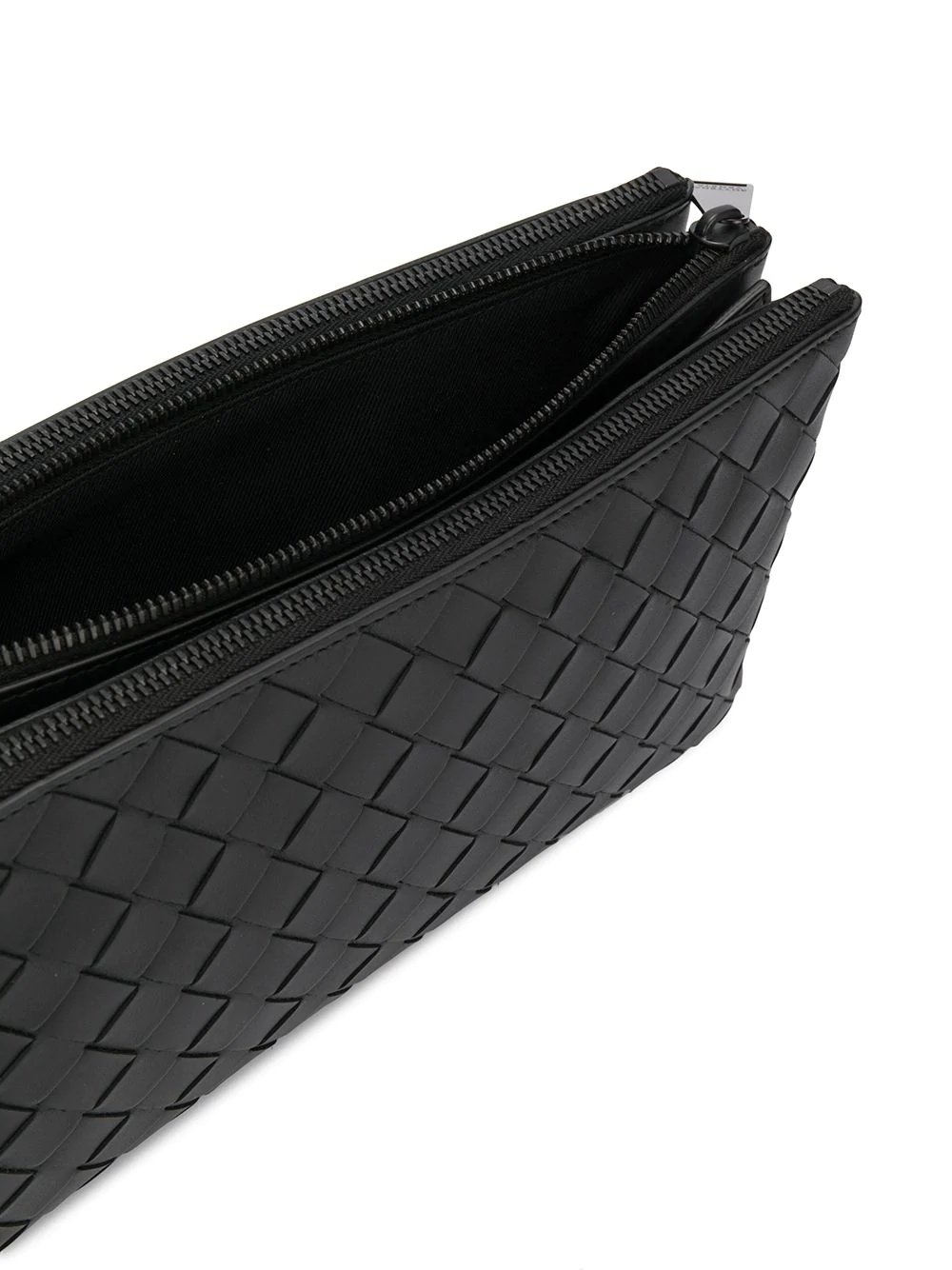 intrecciato weave messenger bag - 5