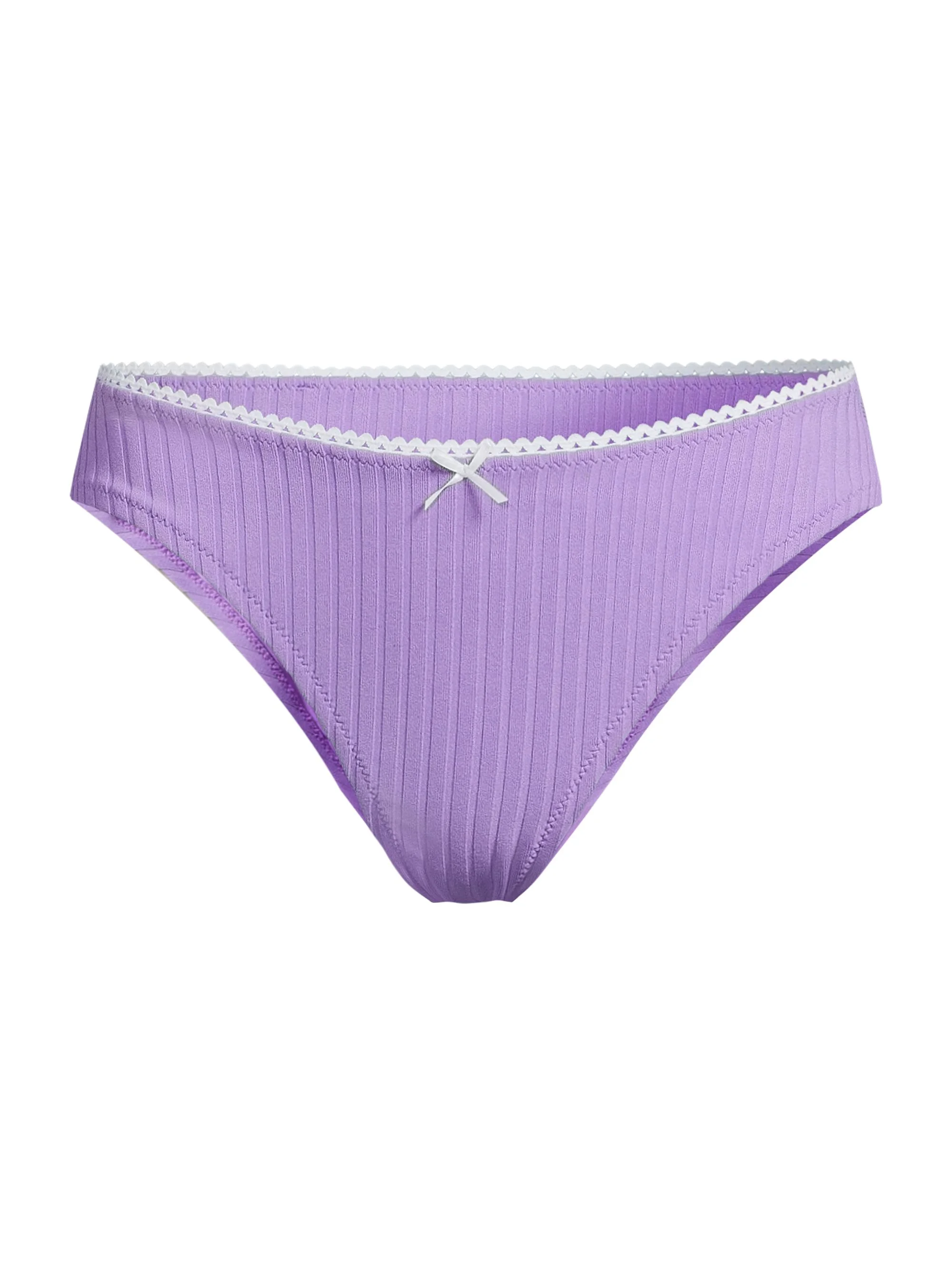 Women's The Daphne Ribbed Bikini Bottom - Ultra Violet - 1