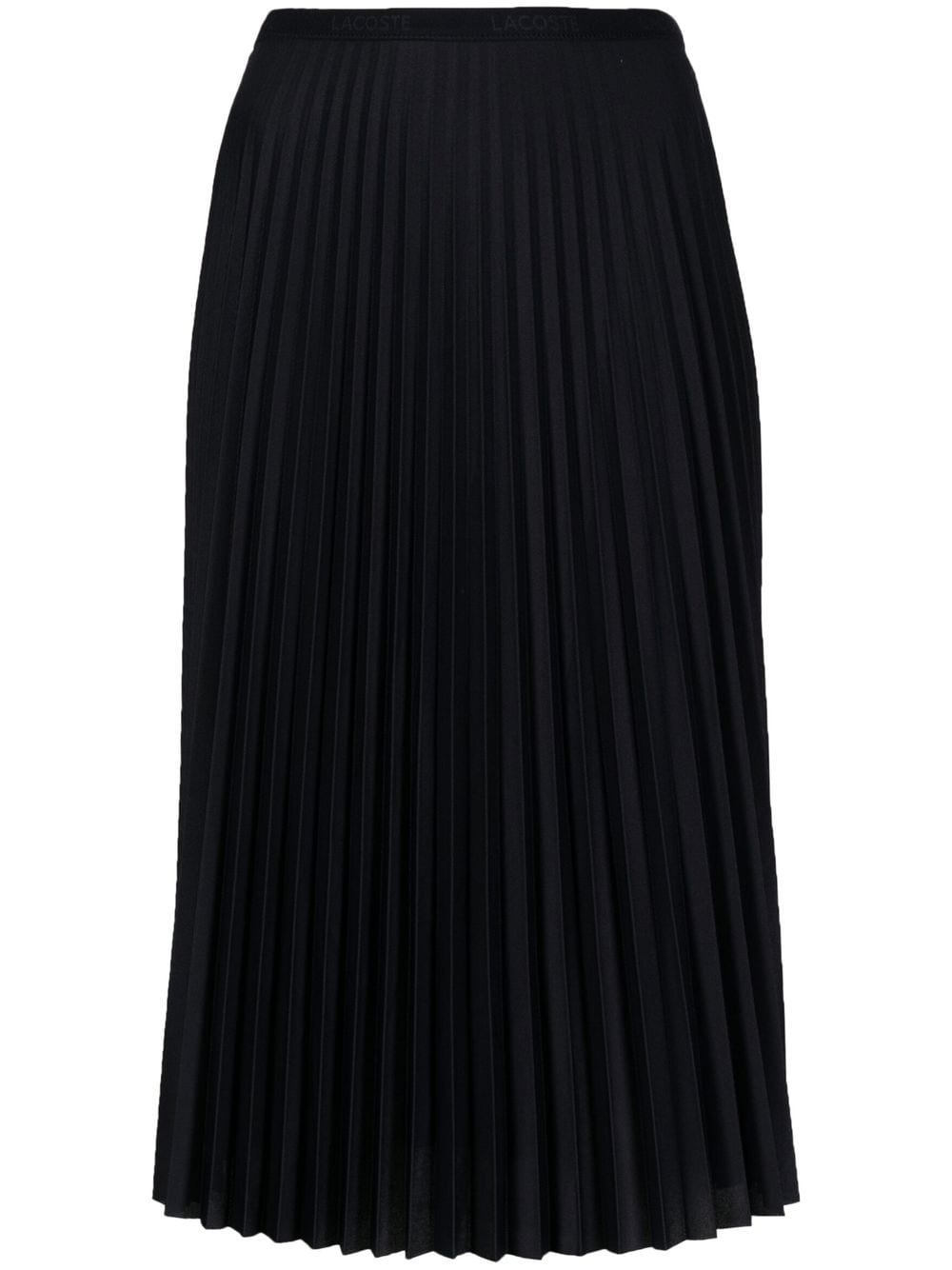 logo-waistband pleated skirt - 2