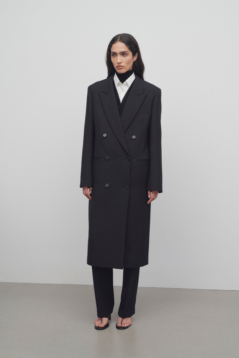 Sand Coat in Virgin Wool 3