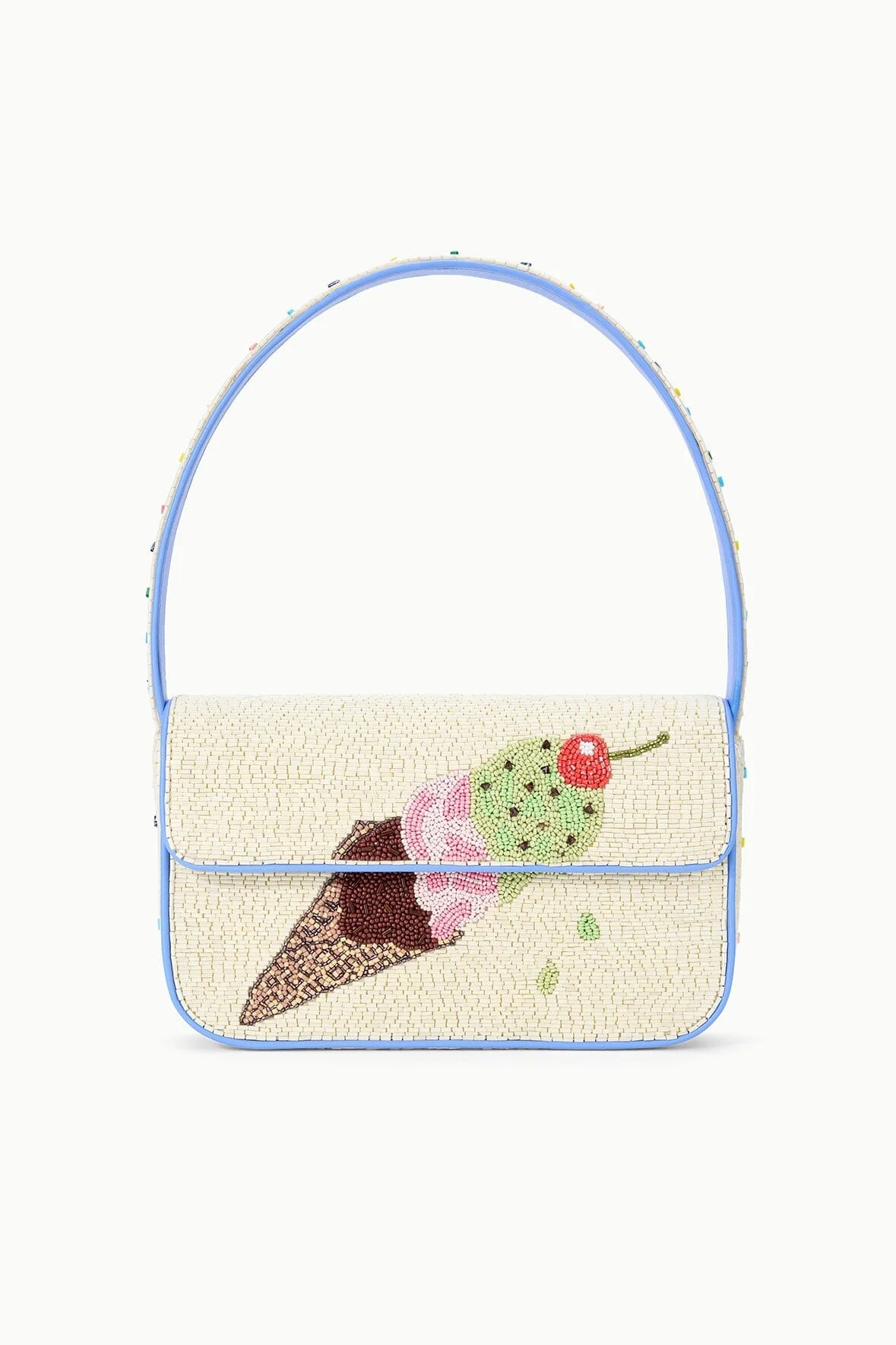 STAUD TOMMY BEADED BAG TRIPLE SCOOP - 1