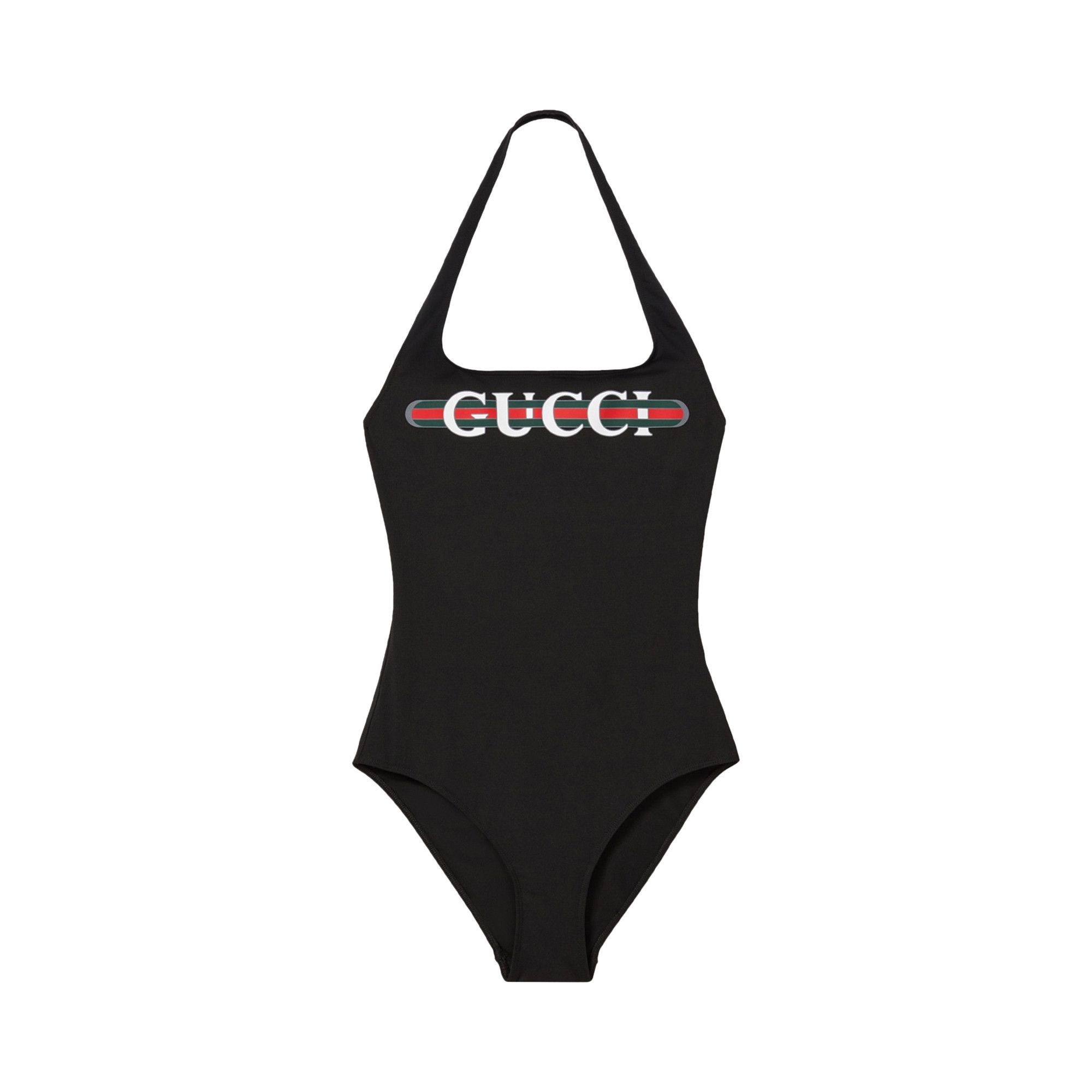 Gucci Sparkling Jersey Swimsuit 'Anthracite' - 1