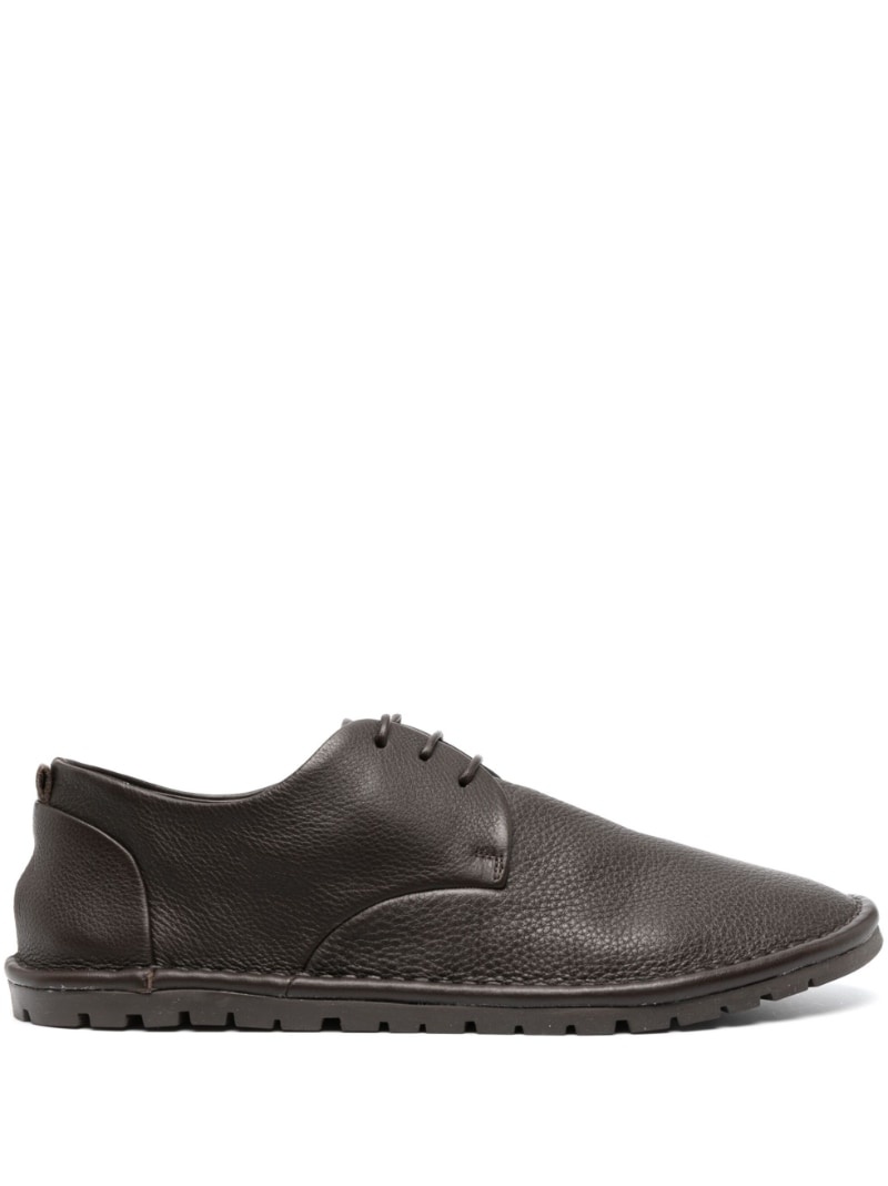 lace-up crinkled derby shoes - 1
