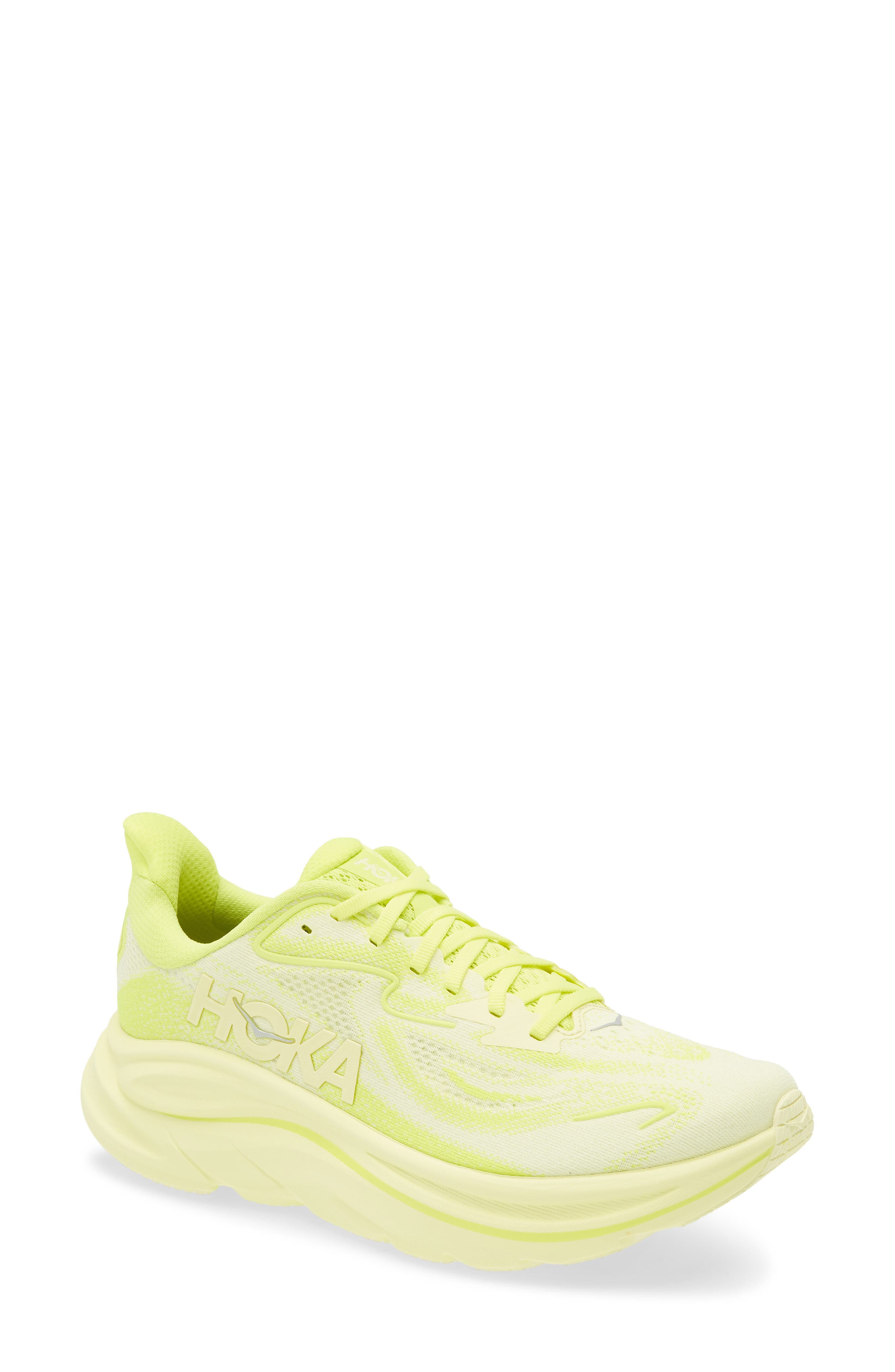 HOKA Clifton 10 Running Shoe in Neon Hoka Citrus /Sunlight at Nordstrom - 1