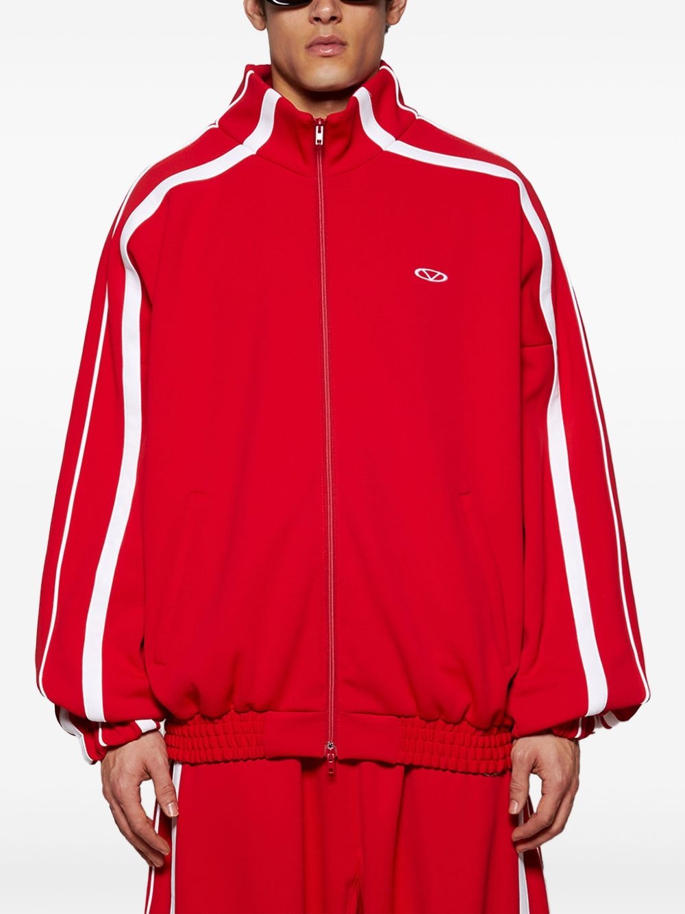 embroidered-logo jacket - 3