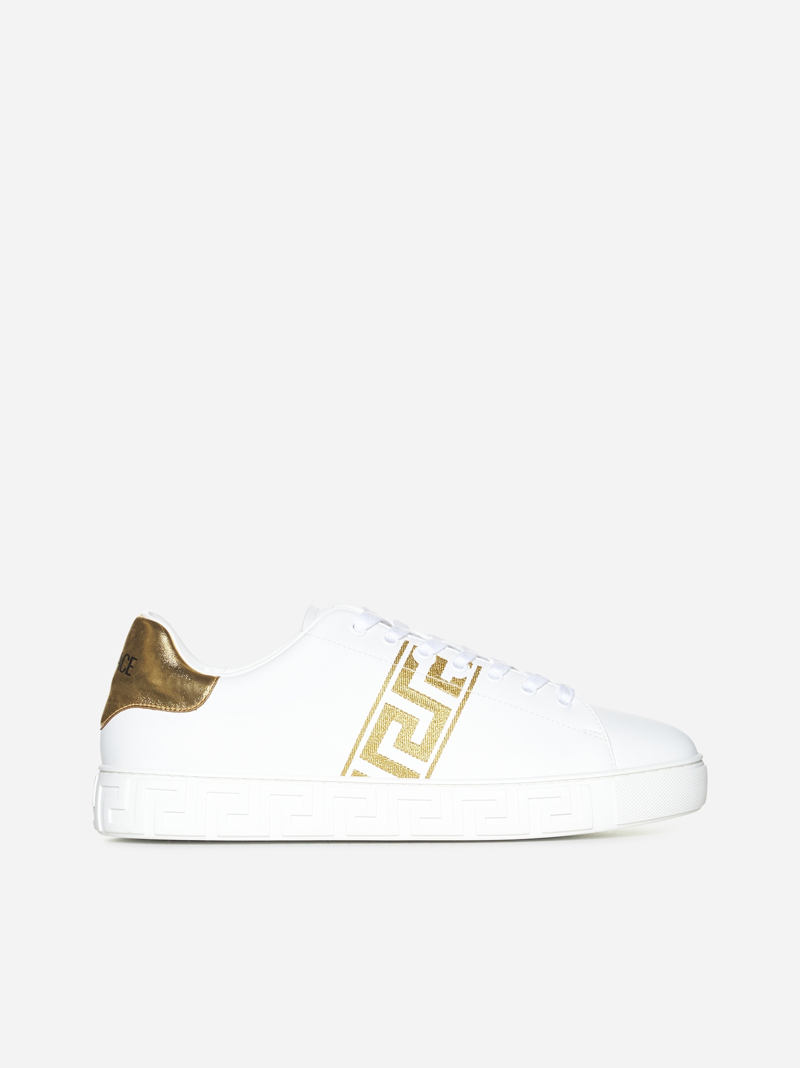 Greca faux leather sneakers - 1