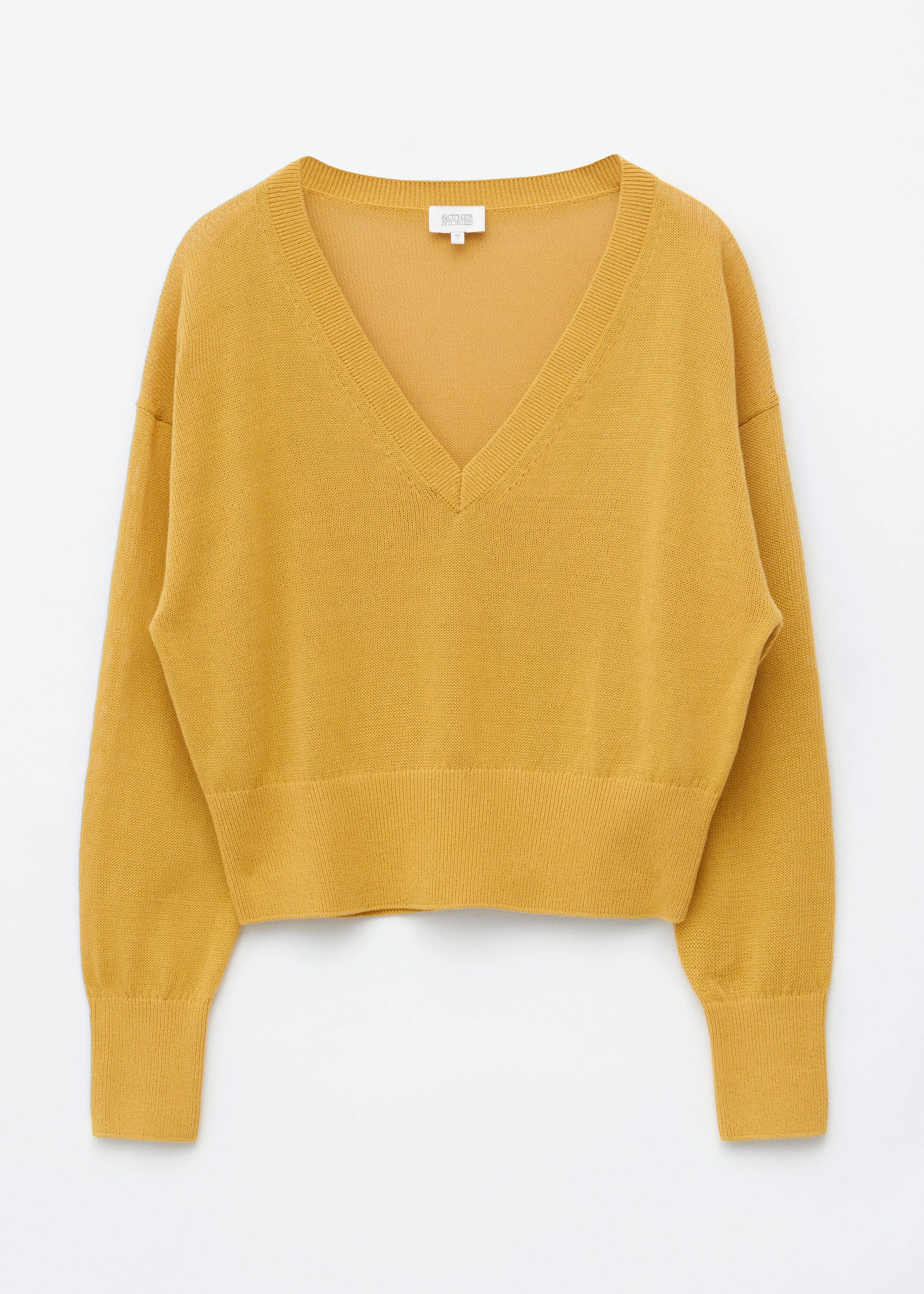 V-Neck Cotton Jumper - 1