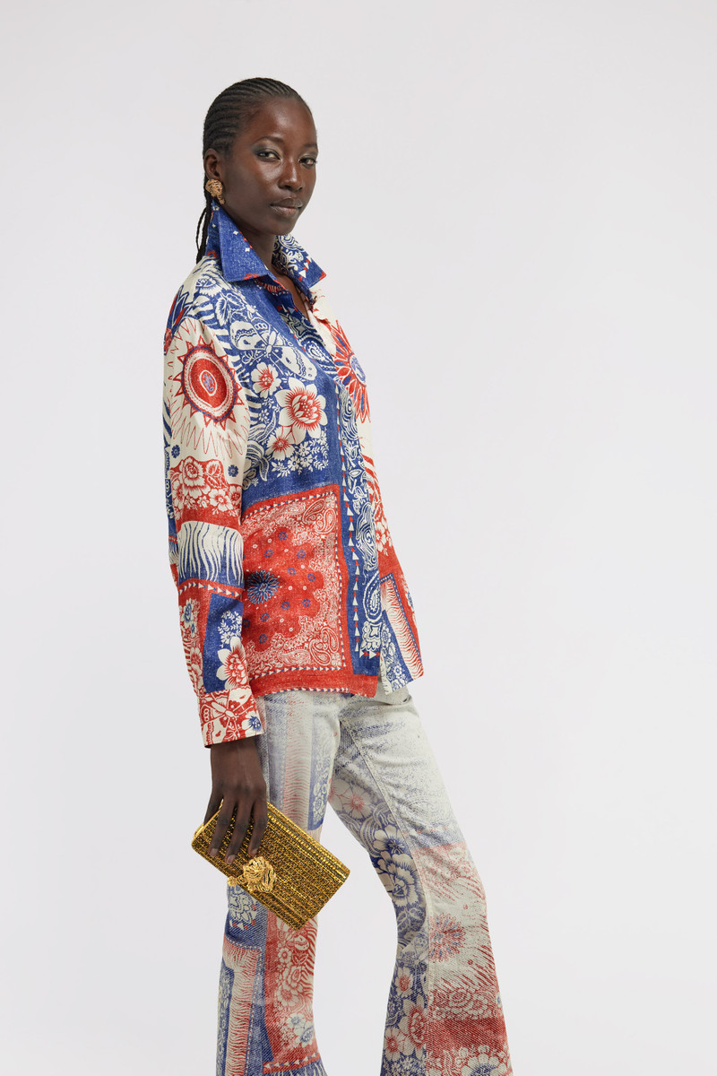 Roberto Cavalli Roar Clutch With Crystals outlook