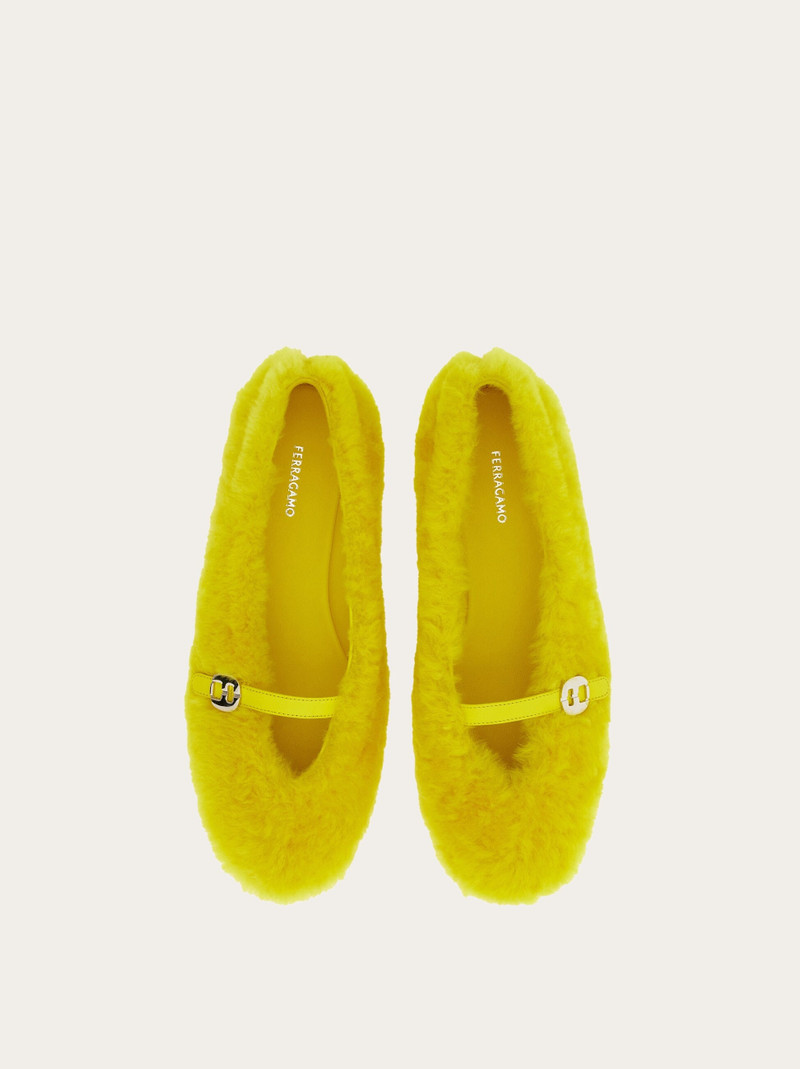 Fluffy ballet flat 2