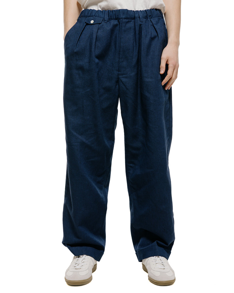 BEAMS PLUS 2Pleats Relax Trousers Indigo Oxford Dark Indigo outlook
