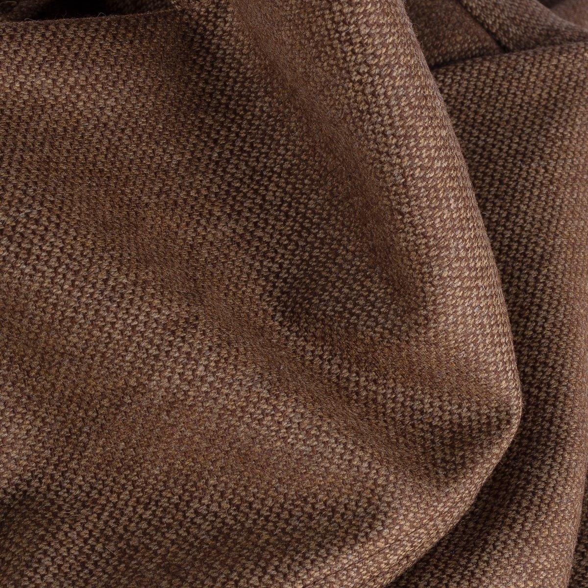IHDR-434-CBR 14oz Fox Brothers®  Barleycorn Flannel CPO Shirt - Cigar Brown - 14