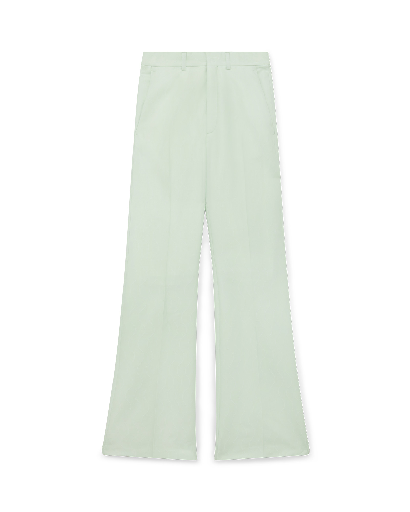 Mint Memphis Pinstripe Flared Trousers - 1