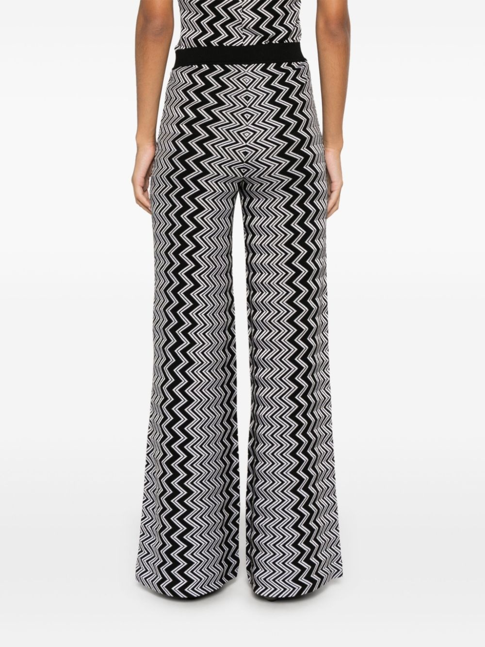 zigzag-design trousers - 4