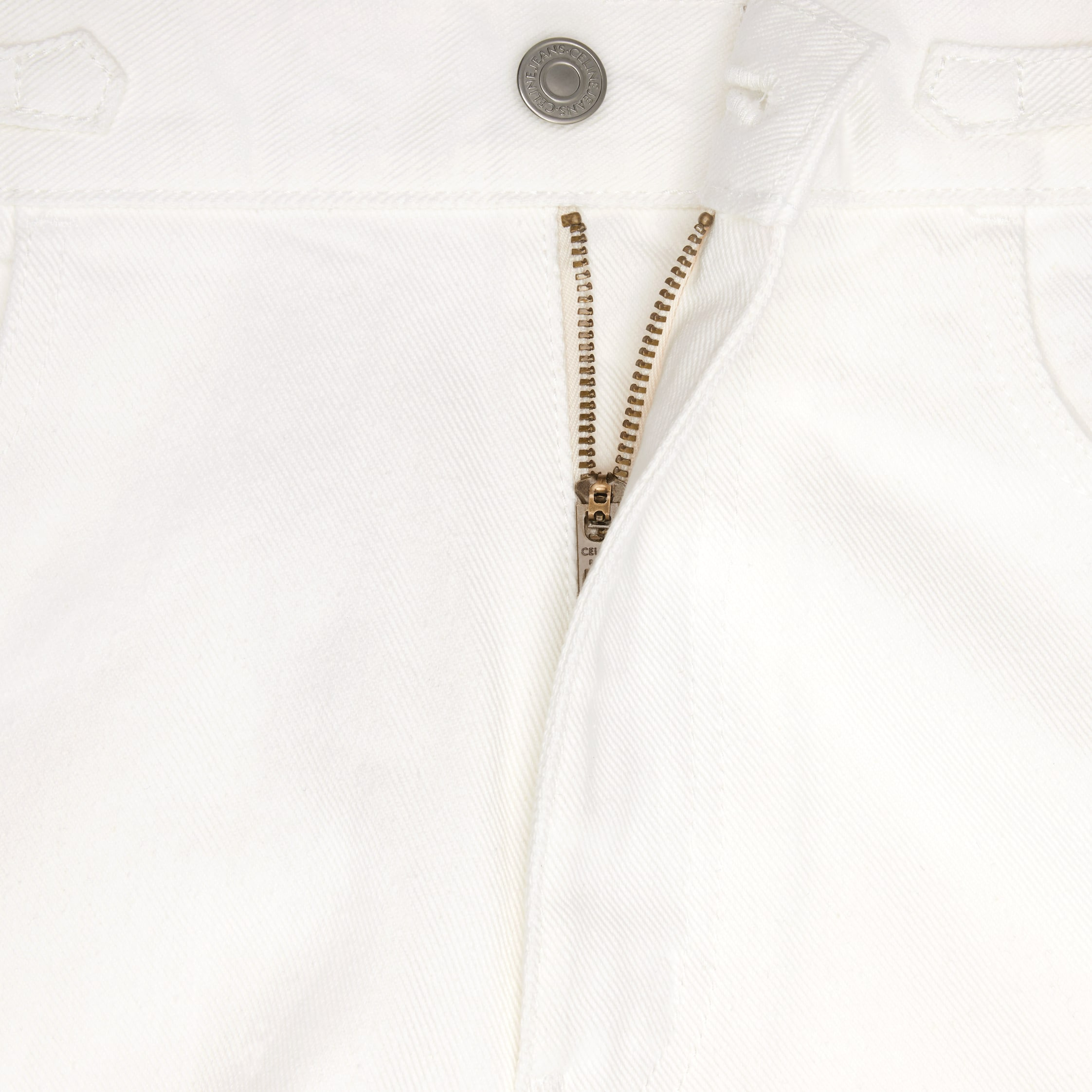 Jane flared jeans in optic white wash denim - 3