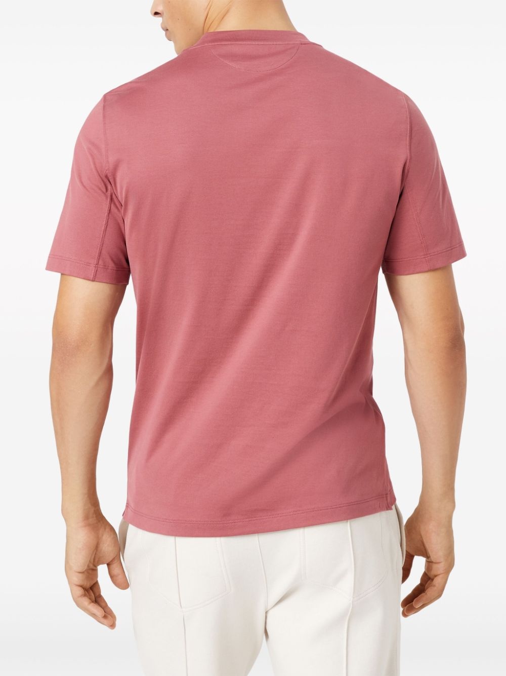 Brunello Cucinelli Logo Cotton T Shirt - 5