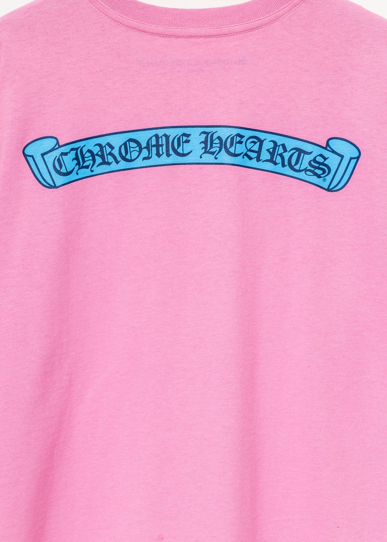 Chrome Hearts Pink Blue Scroll Tee | REVERSIBLE