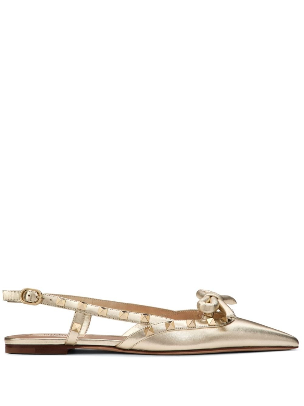 Rockstud Bow slingback ballerinas - 1