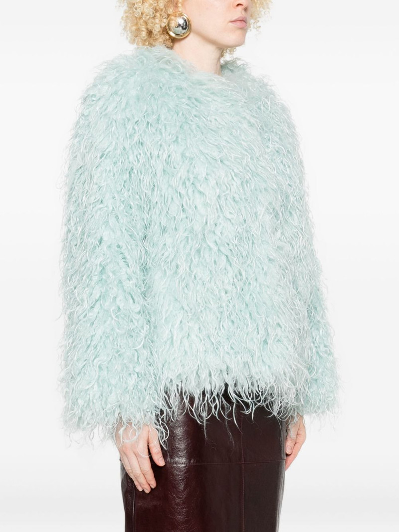 wave faux-fur jacket 3