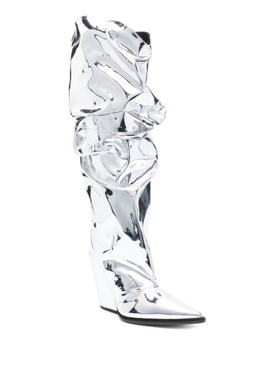 ALEXANDRE VAUTHIER Avi 110mm metallic knee-high boots outlook