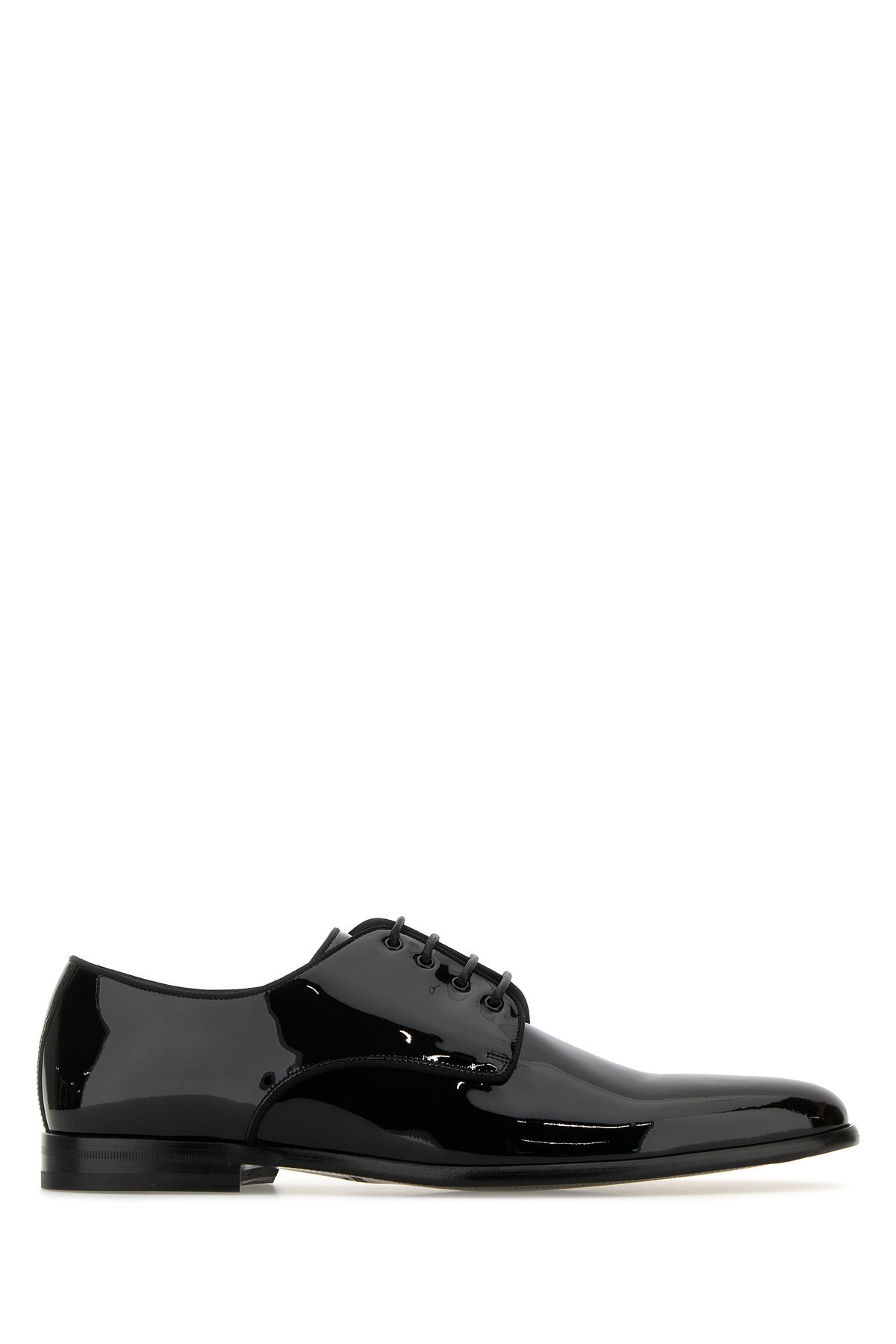 Black leather Raffaello lace-up shoes - 1