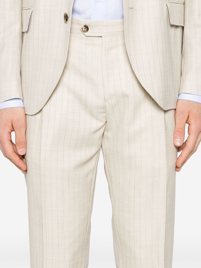 pinstriped lightweight-wool suit 6