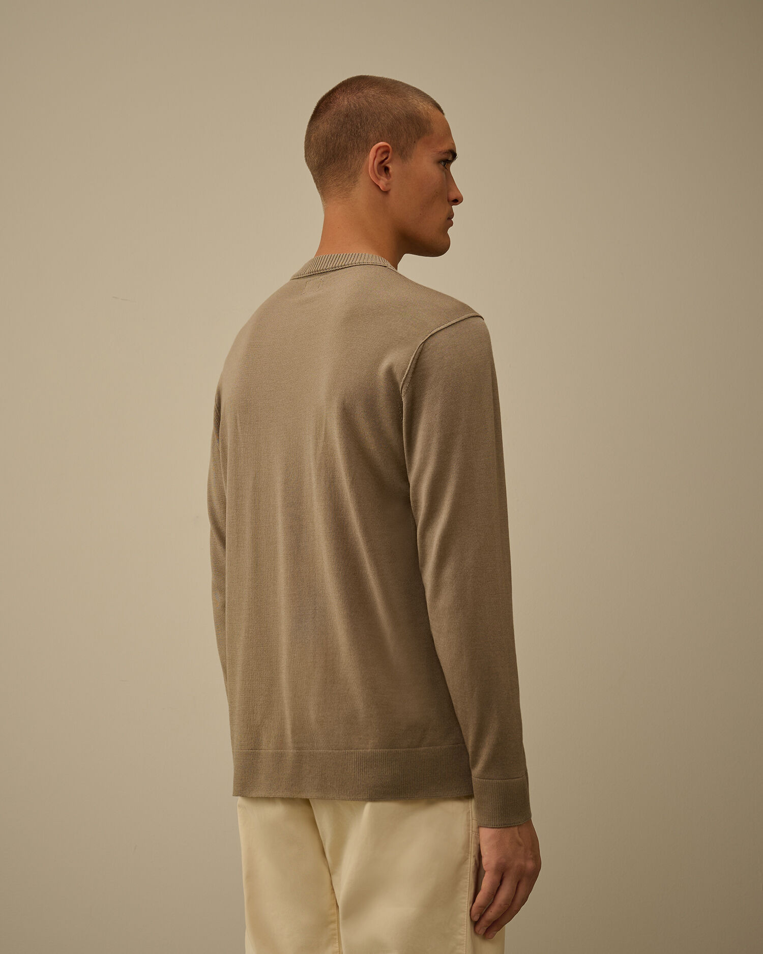 Silk Ultrafine Merino Wool Crewneck Sweater - 4