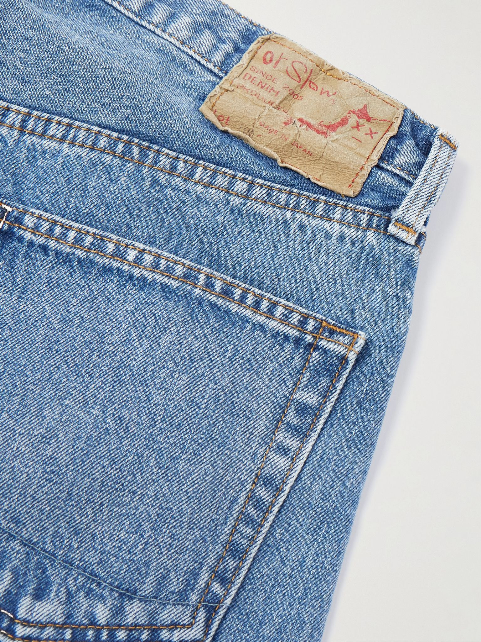 Super Dad's Wide-Leg Denim Shorts Blue - 5