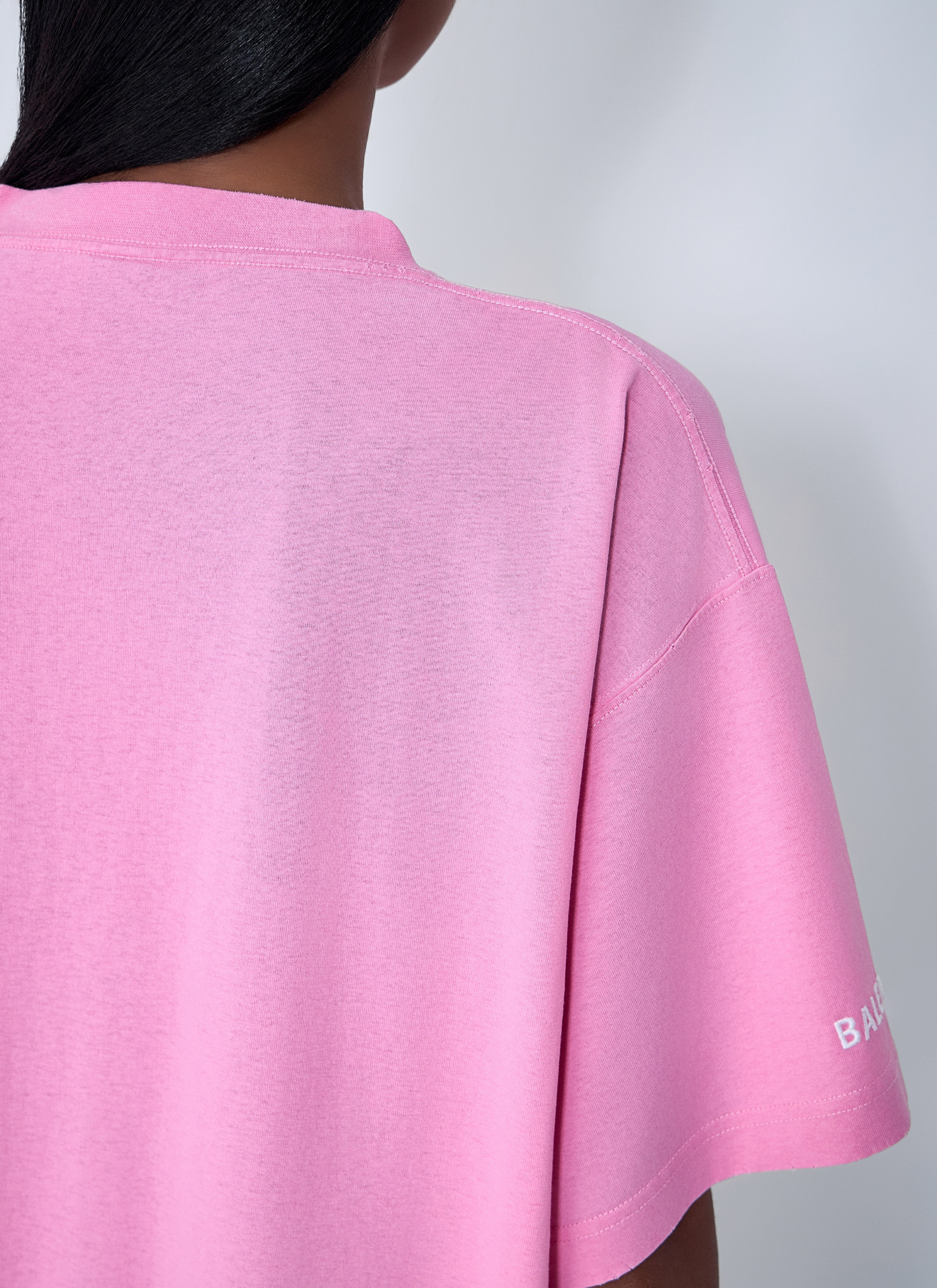 Balenciaga Women Logo Motif T-Shirt - 6