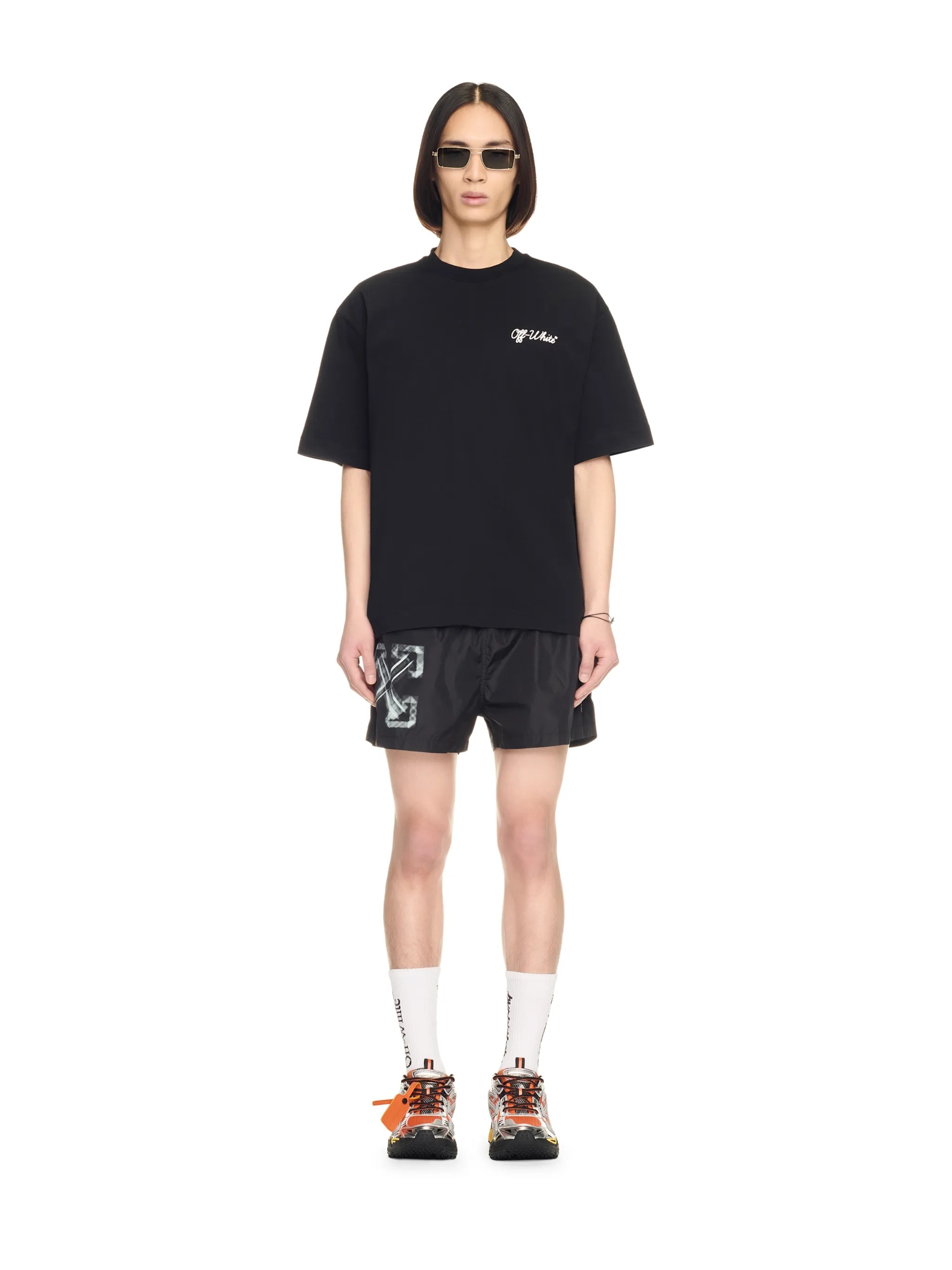 Black Vibe Arrow Swim Shorts - 2
