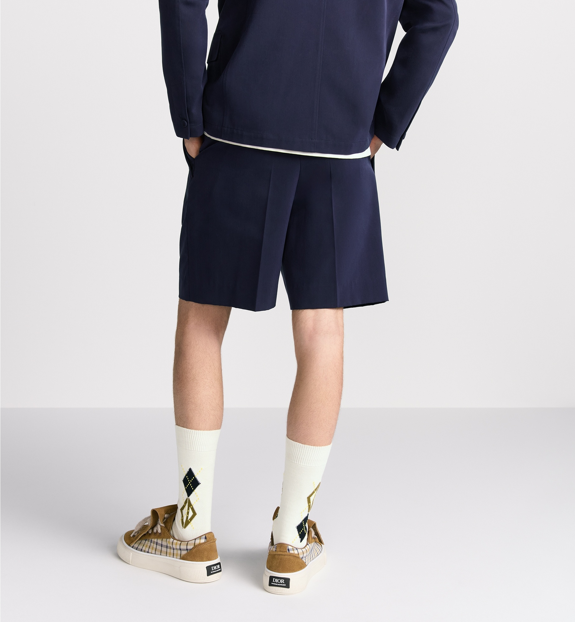 Bermuda Shorts with CD Diamond Embroidery - 4