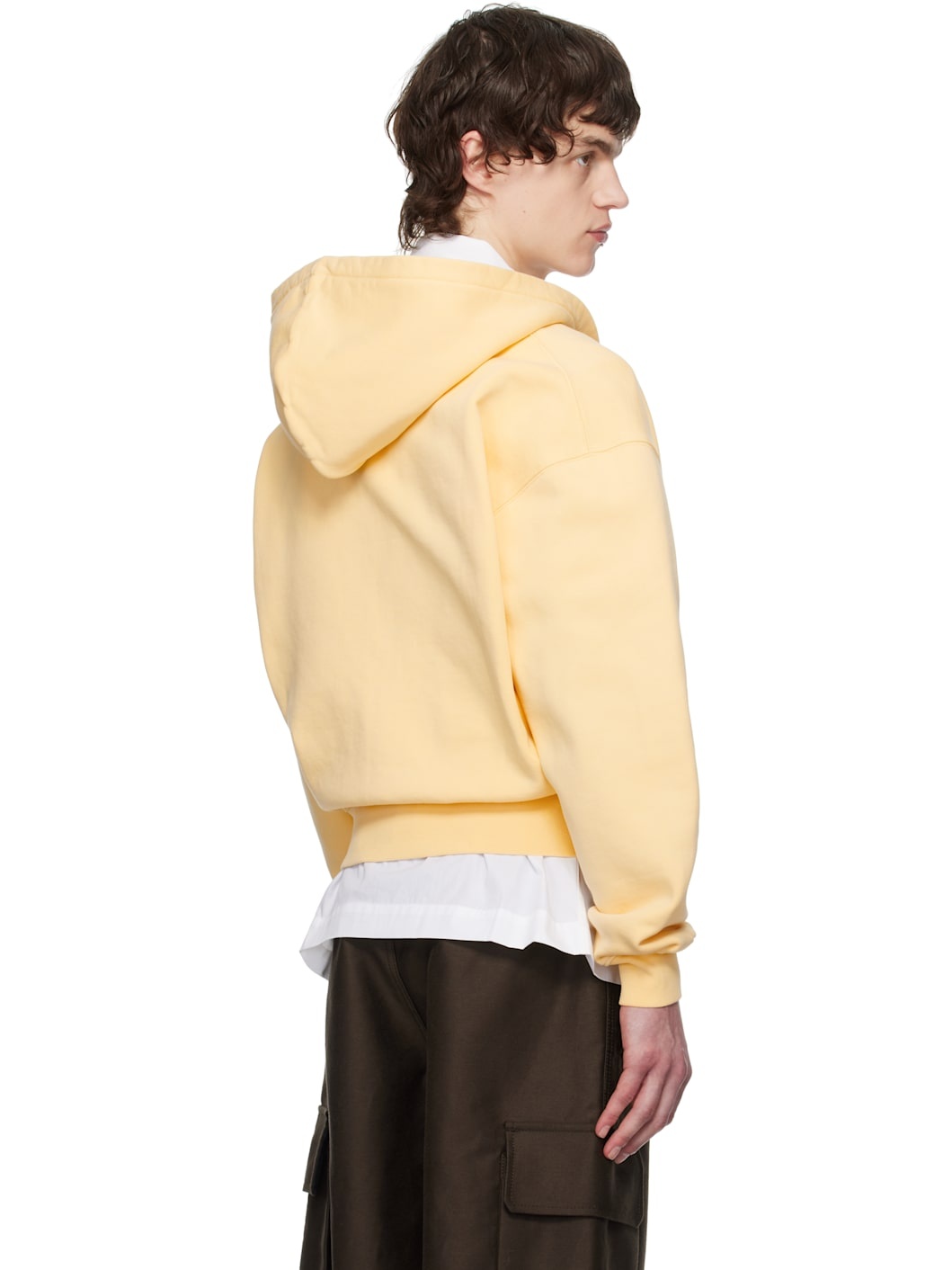 Yellow La Casa 'The Gros Grain zipped' Hoodie - 3