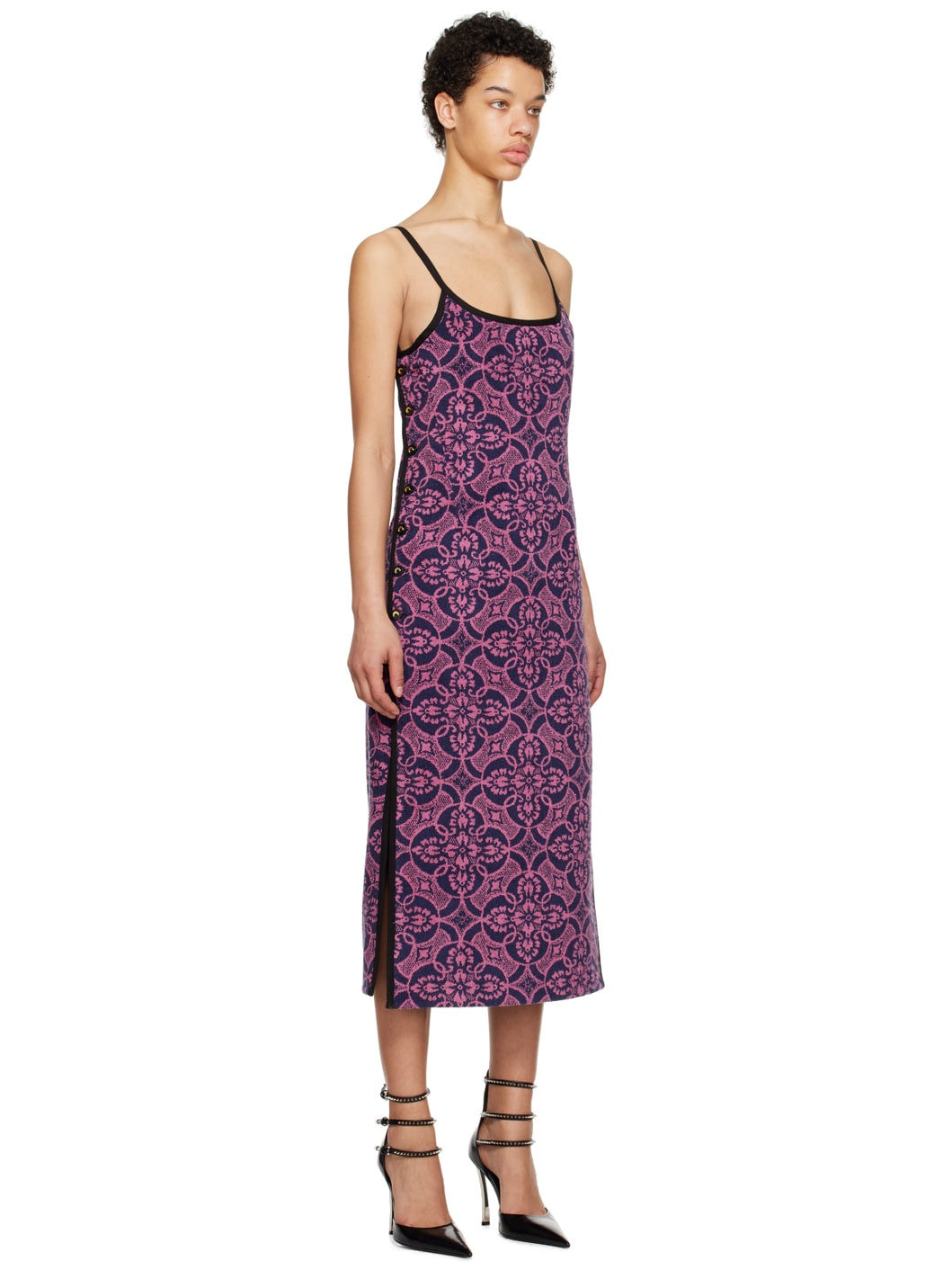 Pink Towels Apron Midi Dress - 2