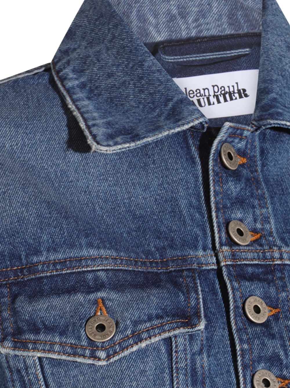 cropped denim jacket - 4