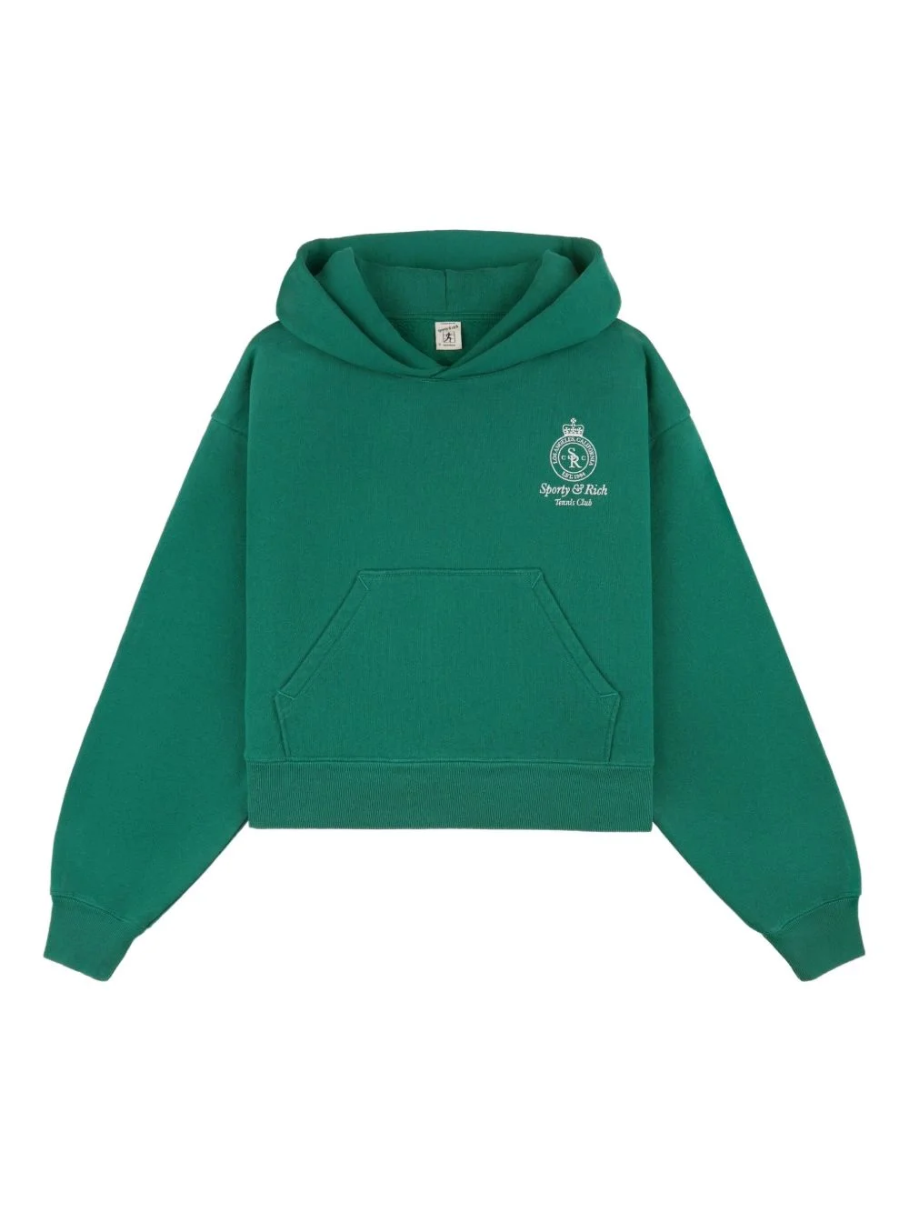 logo-embroidered hoodie - 1