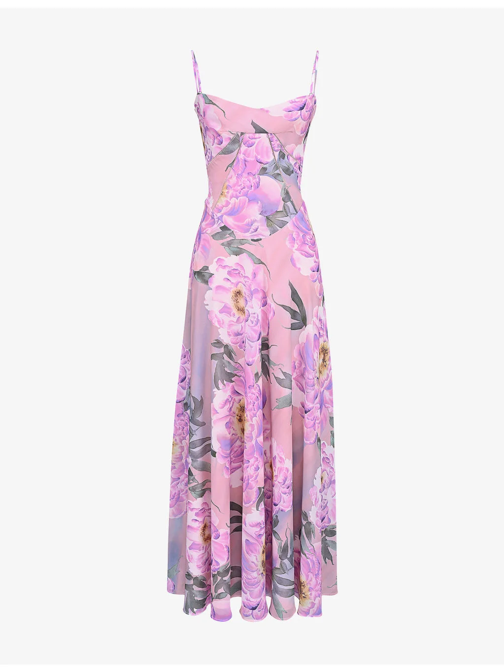 Seren lace-up lace maxi dress - 1