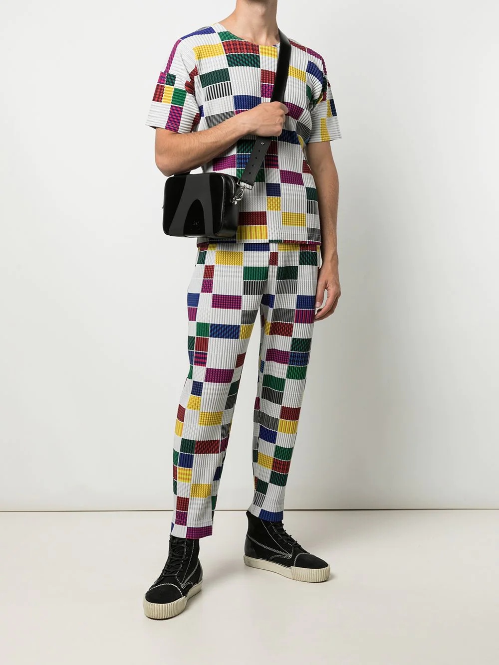 House check-pattern trousers - 2