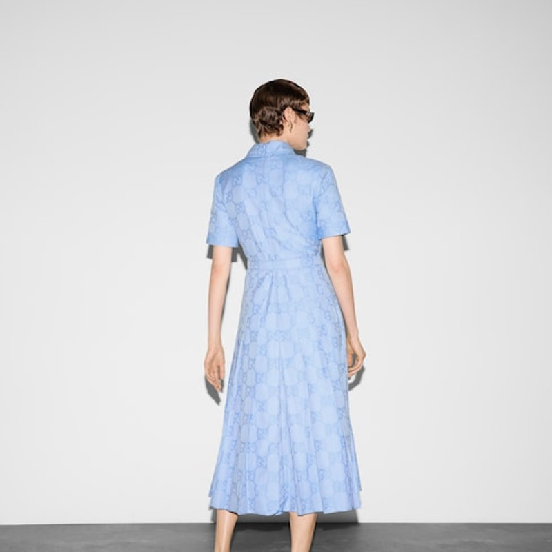 Cotton poplin midi dress 4